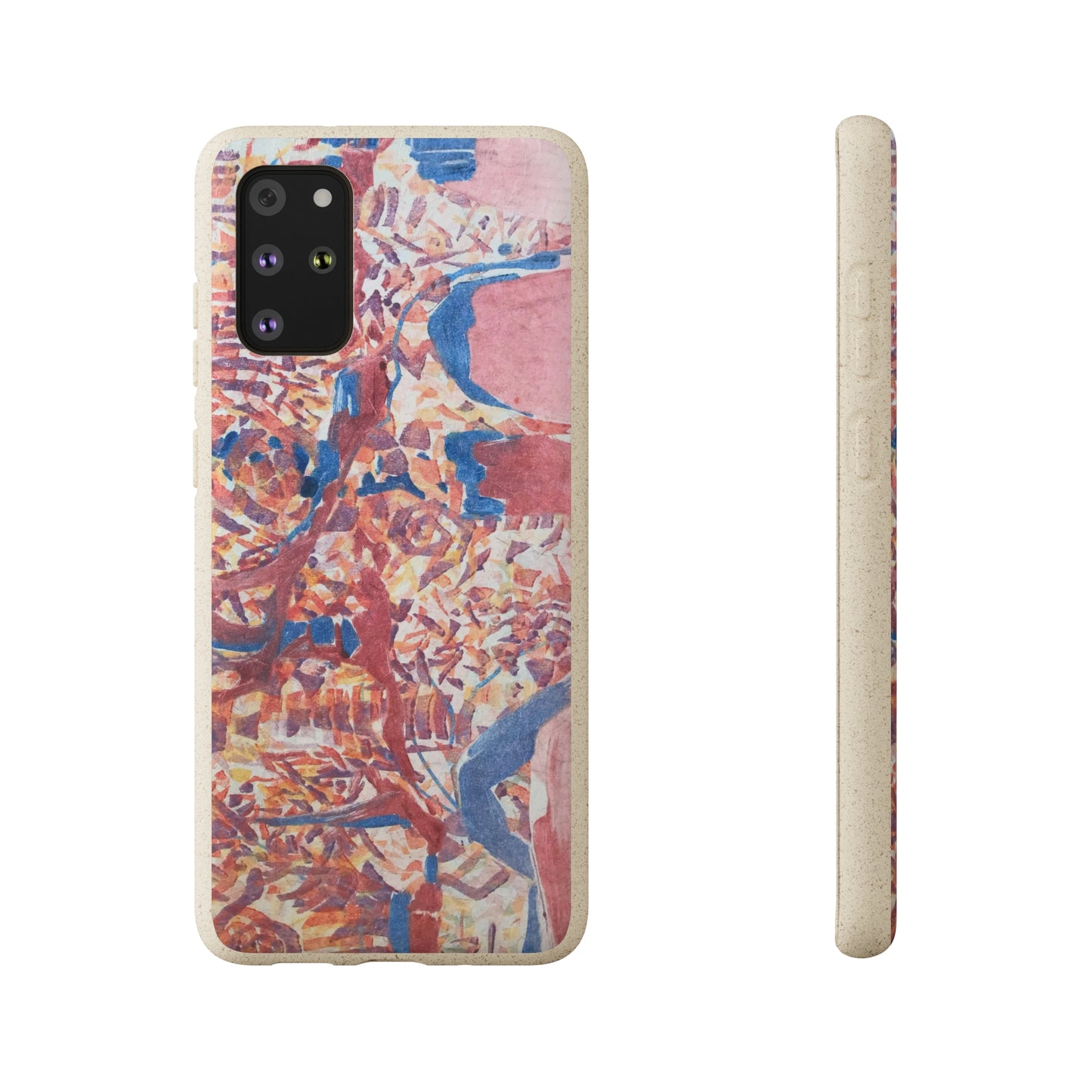 Biodegradable Phone Case with 'Abstract Fusion' Abstract Original Artwork by Barbara Cleary