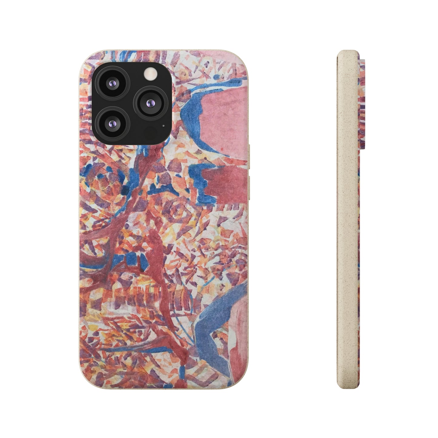 Biodegradable Phone Case with 'Abstract Fusion' Abstract Original Artwork by Barbara Cleary