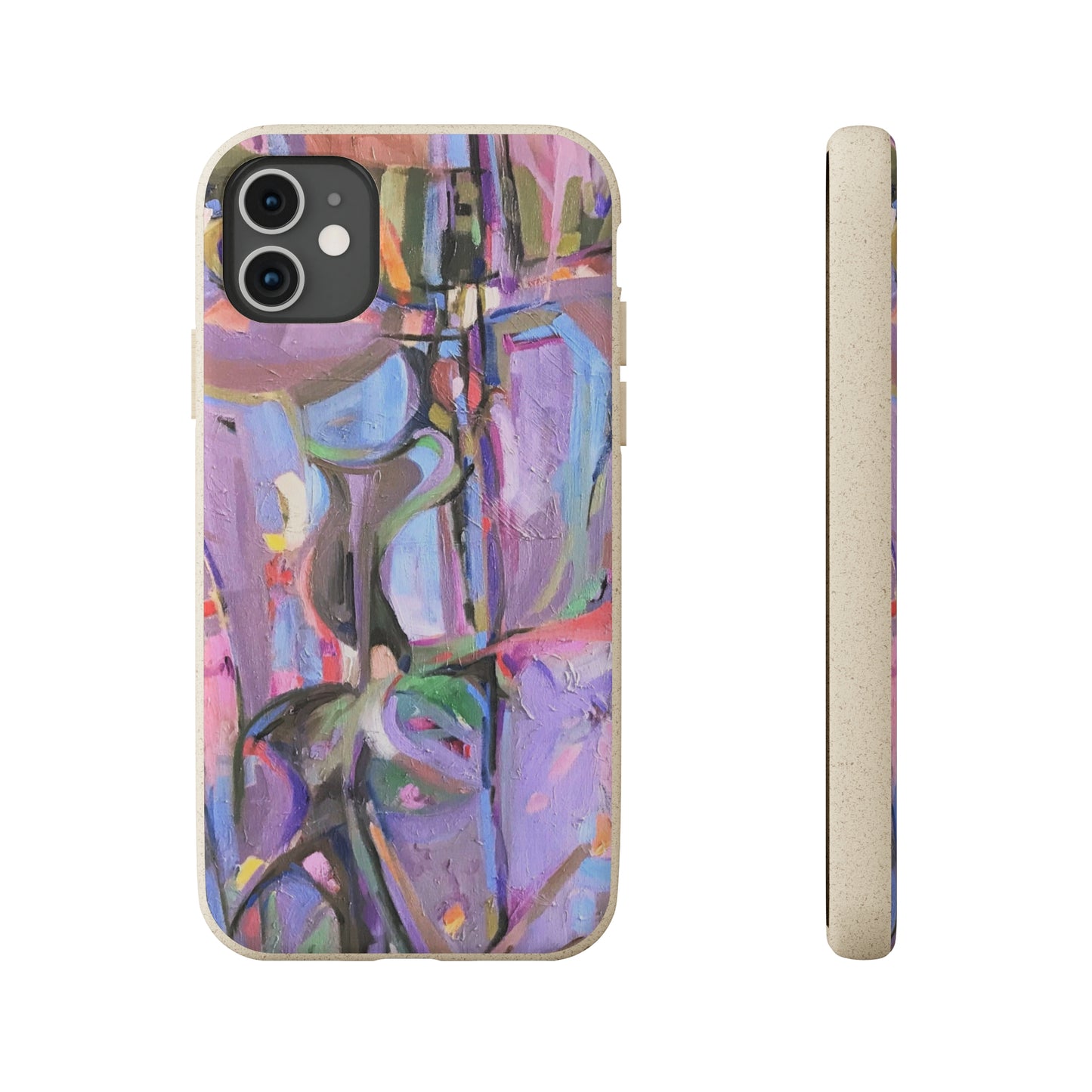 Biodegradable Phone Case with 'Passages' Abstract Original Artwork by Barbara Cleary