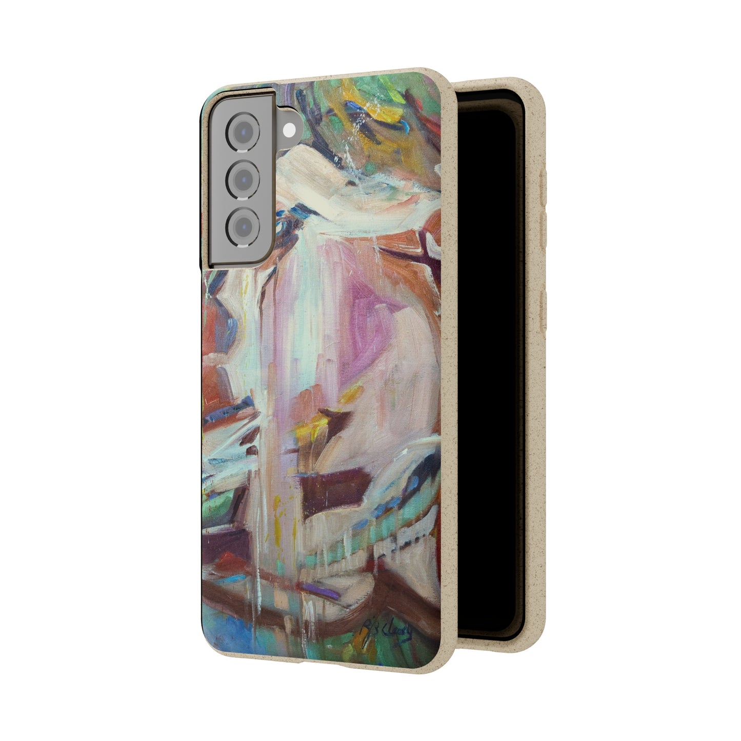 Biodegradable Phone Case with 'All Seasons' Abstract Original Artwork by Barbara Cleary