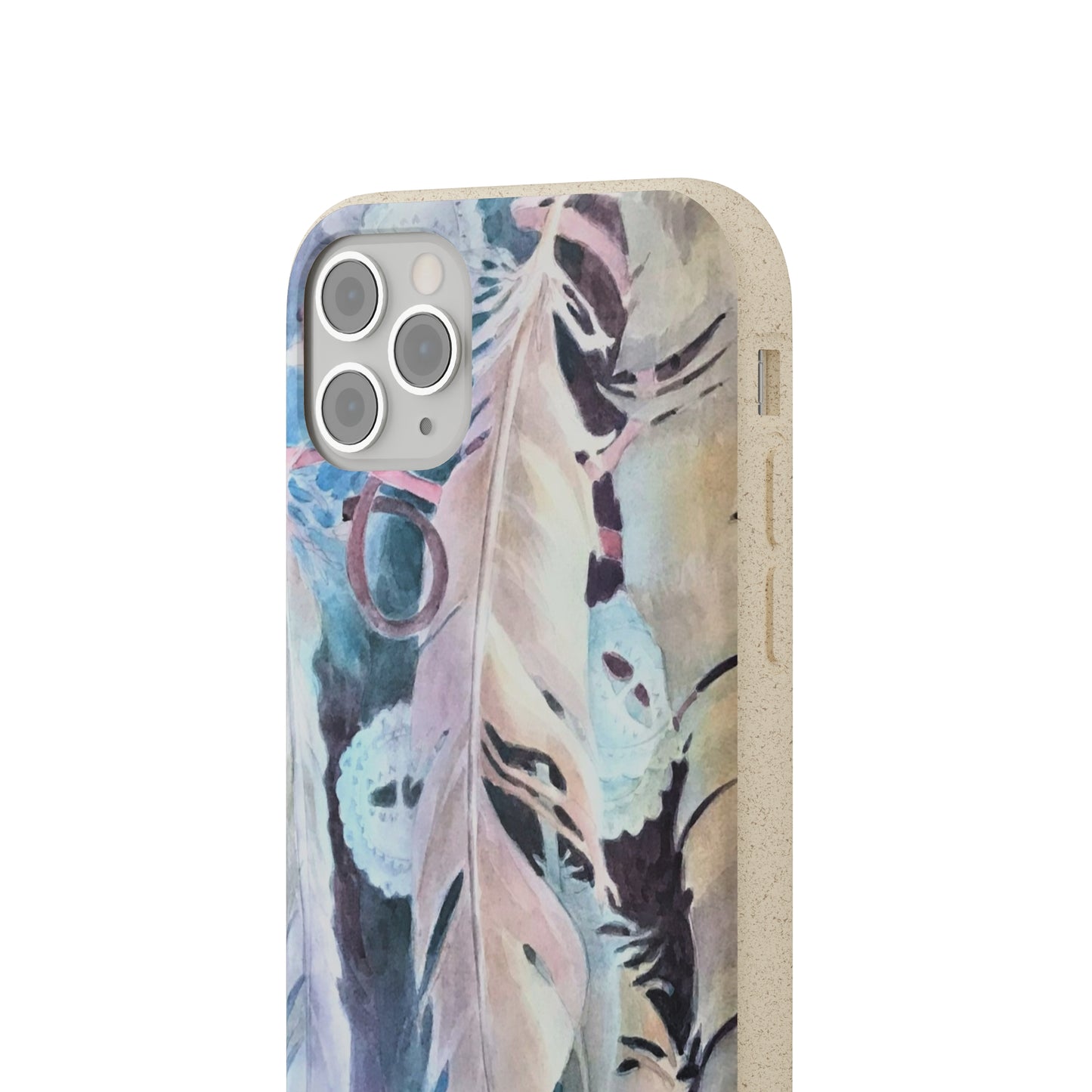 Biodegradable Phone Case with 'Conchos' Watercolor Original Artwork by Barbara Cleary