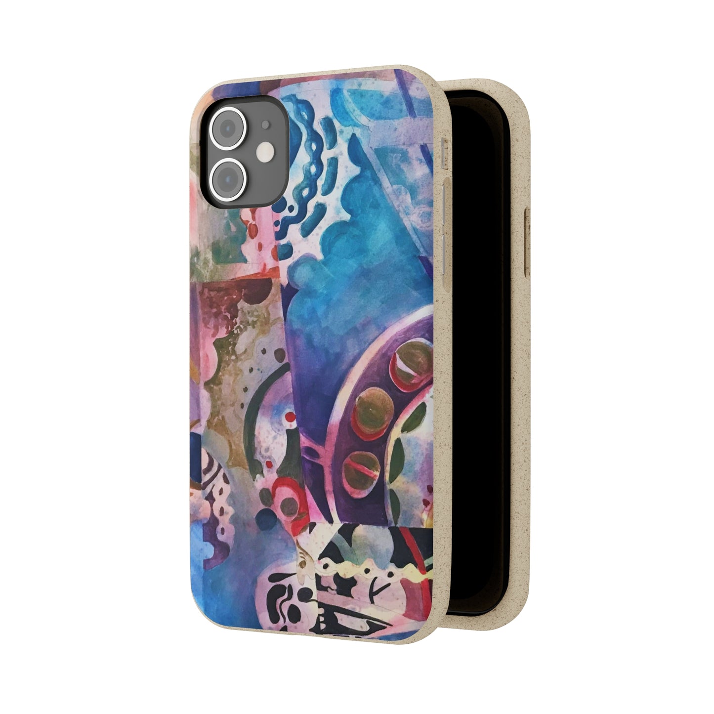 Biodegradable Phone Case with 'Kaleidoscope' Abstract Original Artwork by Barbara Cleary