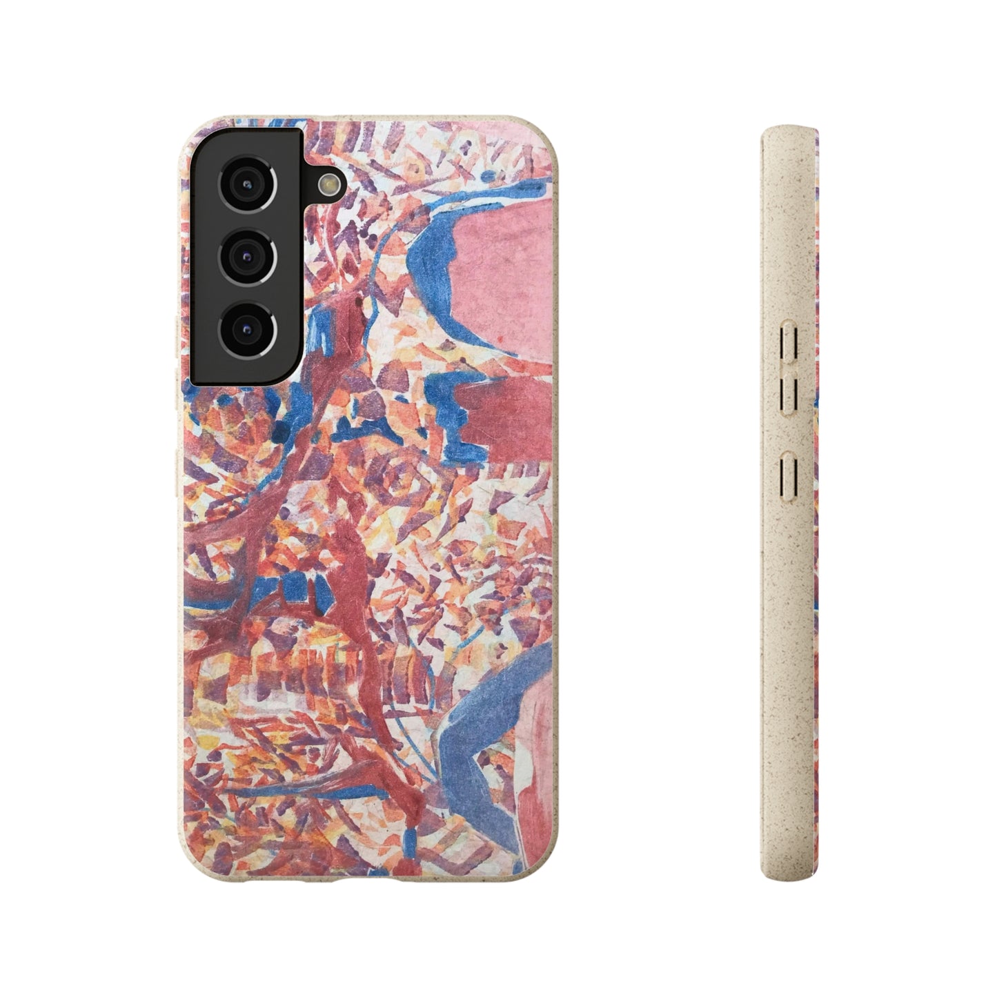 Biodegradable Phone Case with 'Abstract Fusion' Abstract Original Artwork by Barbara Cleary