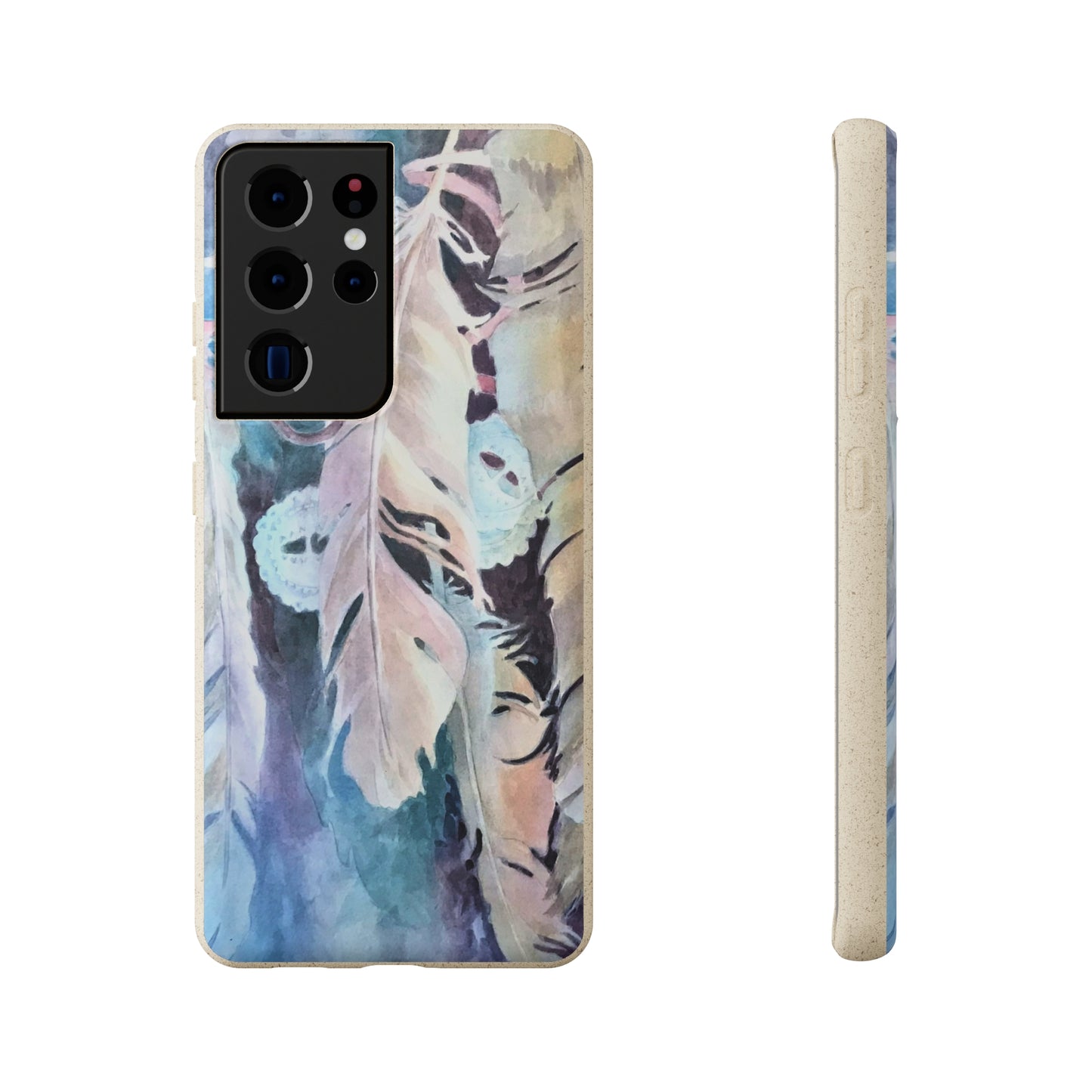 Biodegradable Phone Case with 'Conchos' Watercolor Original Artwork by Barbara Cleary