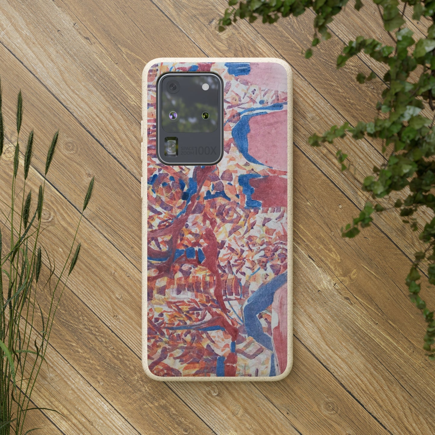 Biodegradable Phone Case with 'Abstract Fusion' Abstract Original Artwork by Barbara Cleary