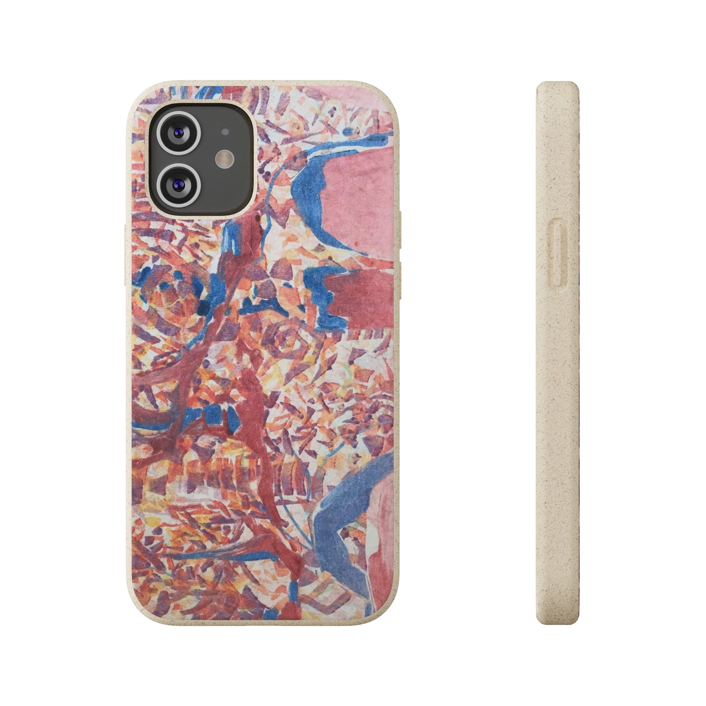 Biodegradable Phone Case with 'Abstract Fusion' Abstract Original Artwork by Barbara Cleary