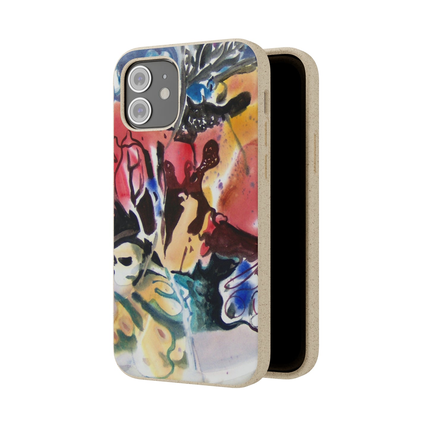 Biodegradable Phone Case with 'Floral Fantasy' Abstract Original Artwork by Barbara Cleary