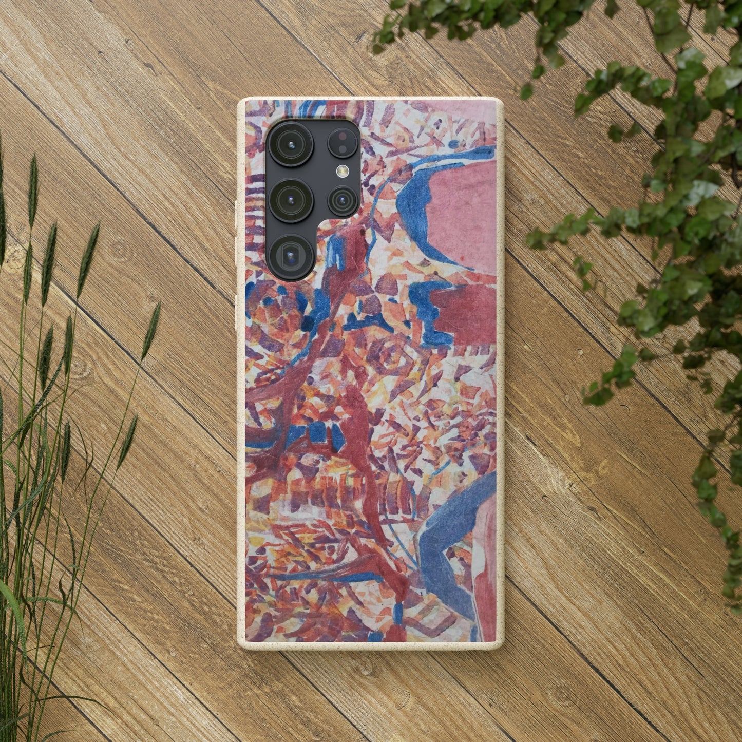 Biodegradable Phone Case with 'Abstract Fusion' Abstract Original Artwork by Barbara Cleary