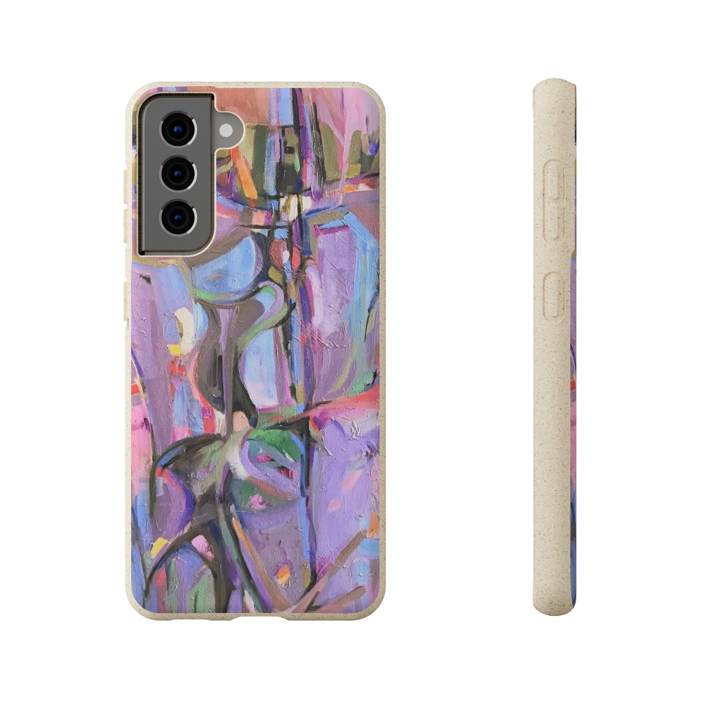 Biodegradable Phone Case with 'Passages' Abstract Original Artwork by Barbara Cleary