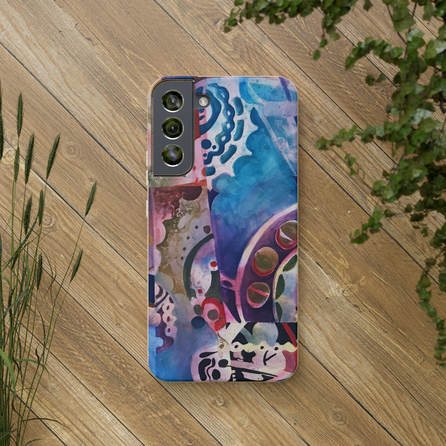 Biodegradable Phone Case with 'Kaleidoscope' Abstract Original Artwork by Barbara Cleary