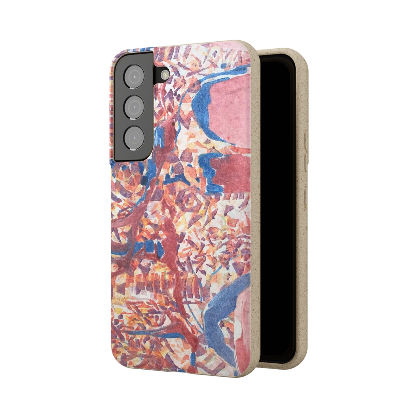 Biodegradable Phone Case with 'Abstract Fusion' Abstract Original Artwork by Barbara Cleary