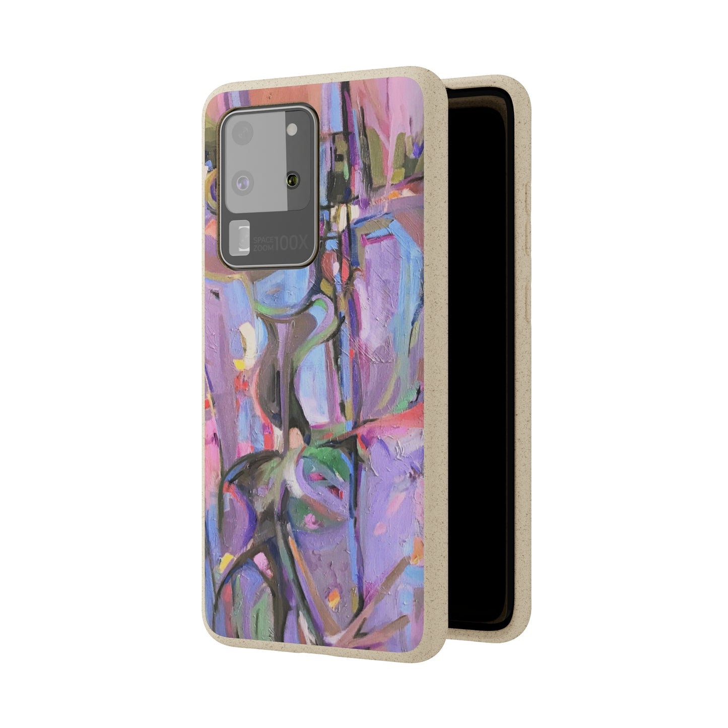 Biodegradable Phone Case with 'Passages' Abstract Original Artwork by Barbara Cleary