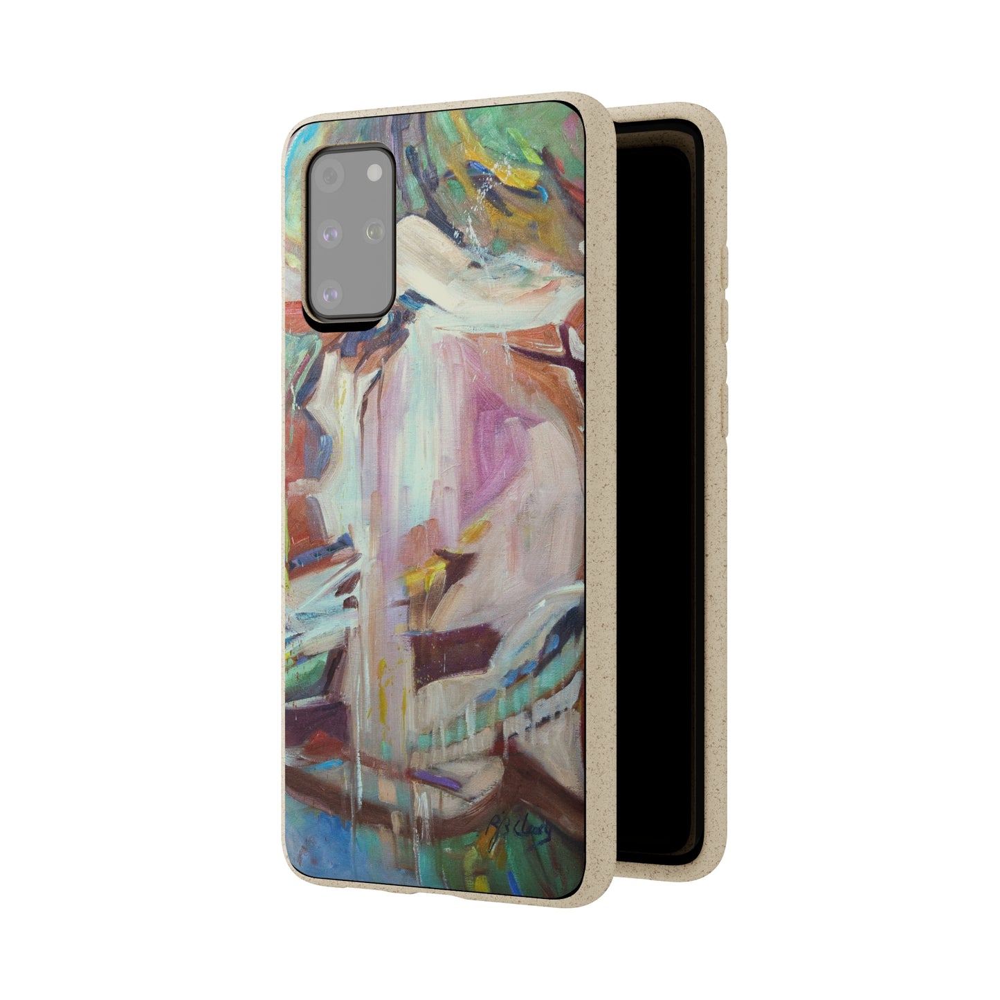 Biodegradable Phone Case with 'All Seasons' Abstract Original Artwork by Barbara Cleary