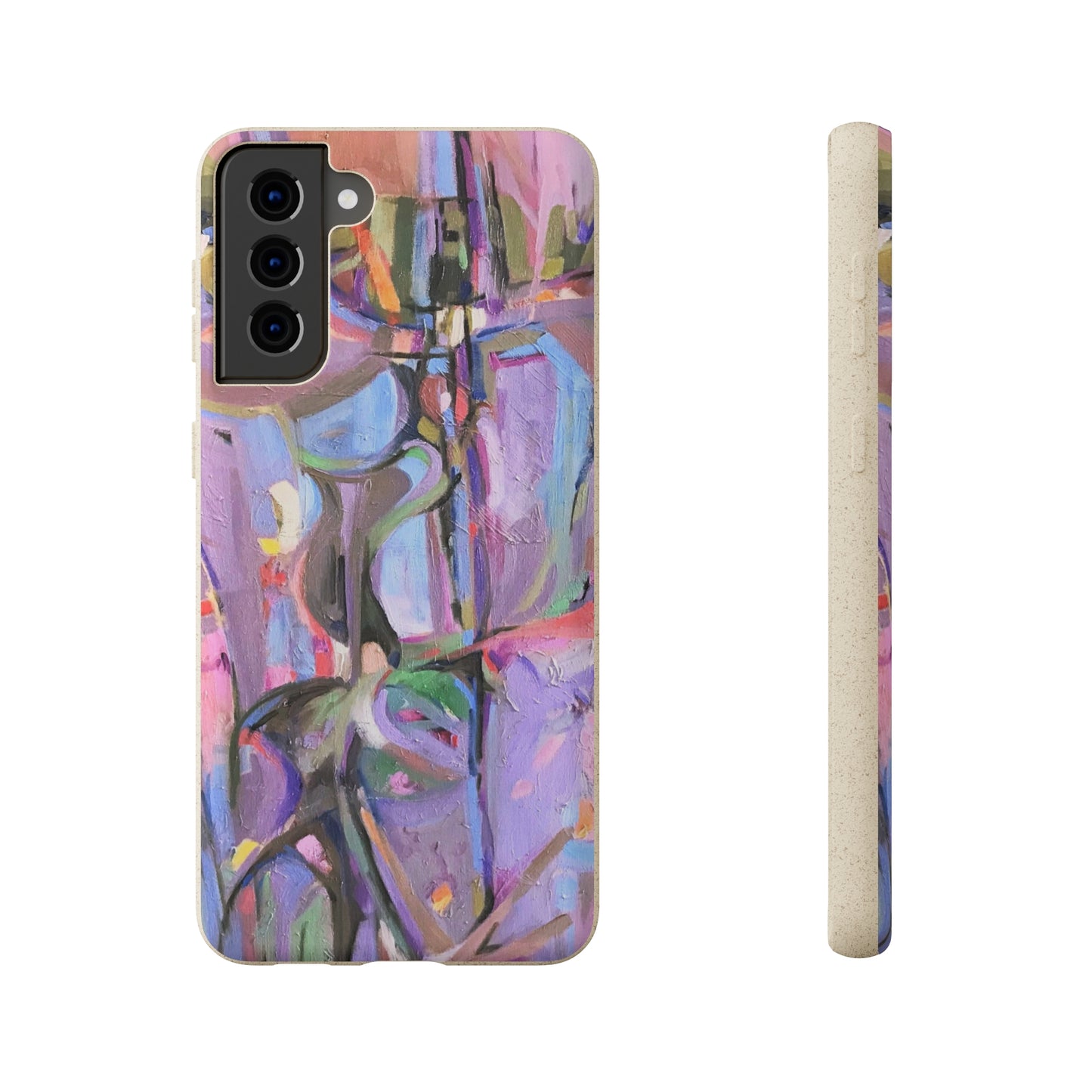 Biodegradable Phone Case with 'Passages' Abstract Original Artwork by Barbara Cleary