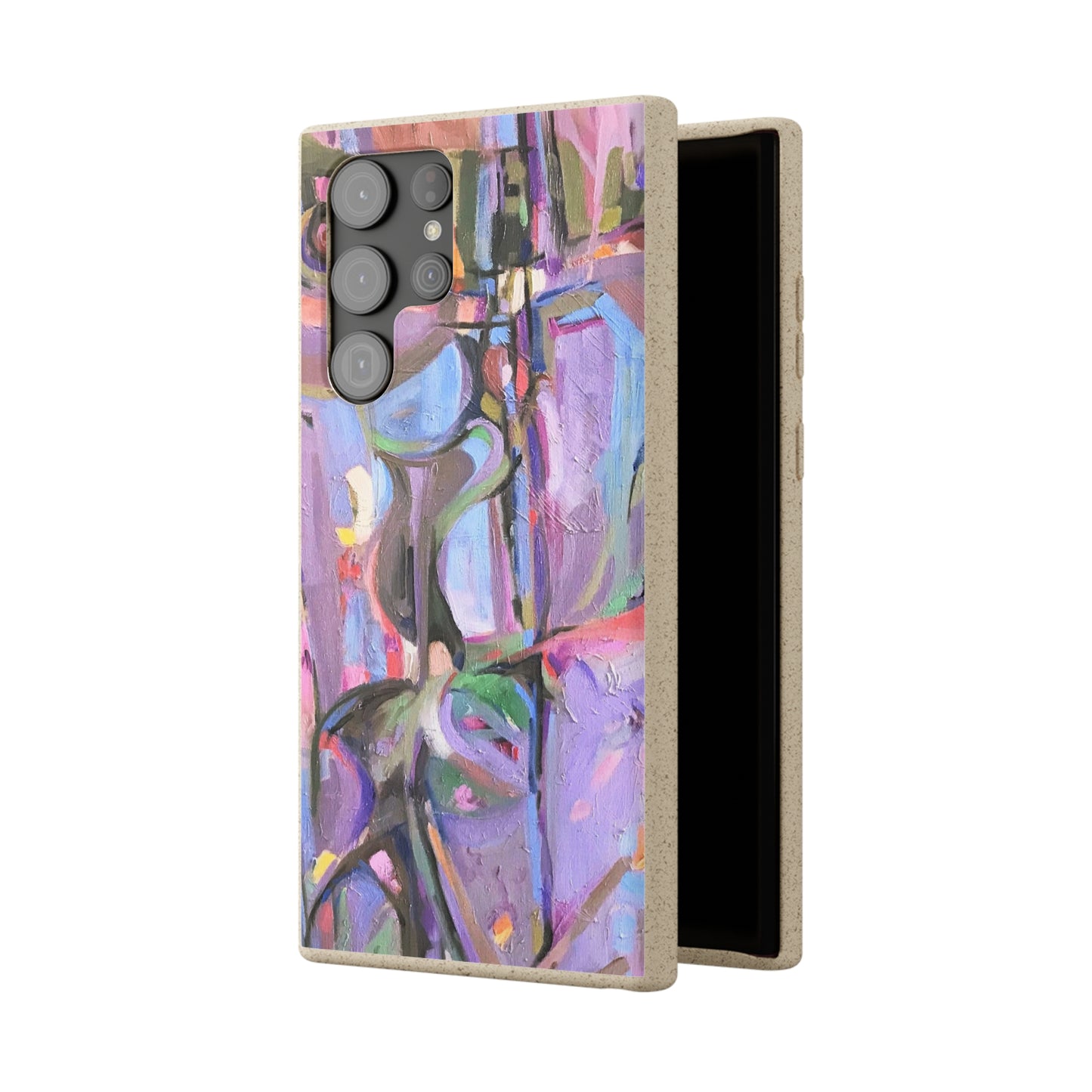 Biodegradable Phone Case with 'Passages' Abstract Original Artwork by Barbara Cleary