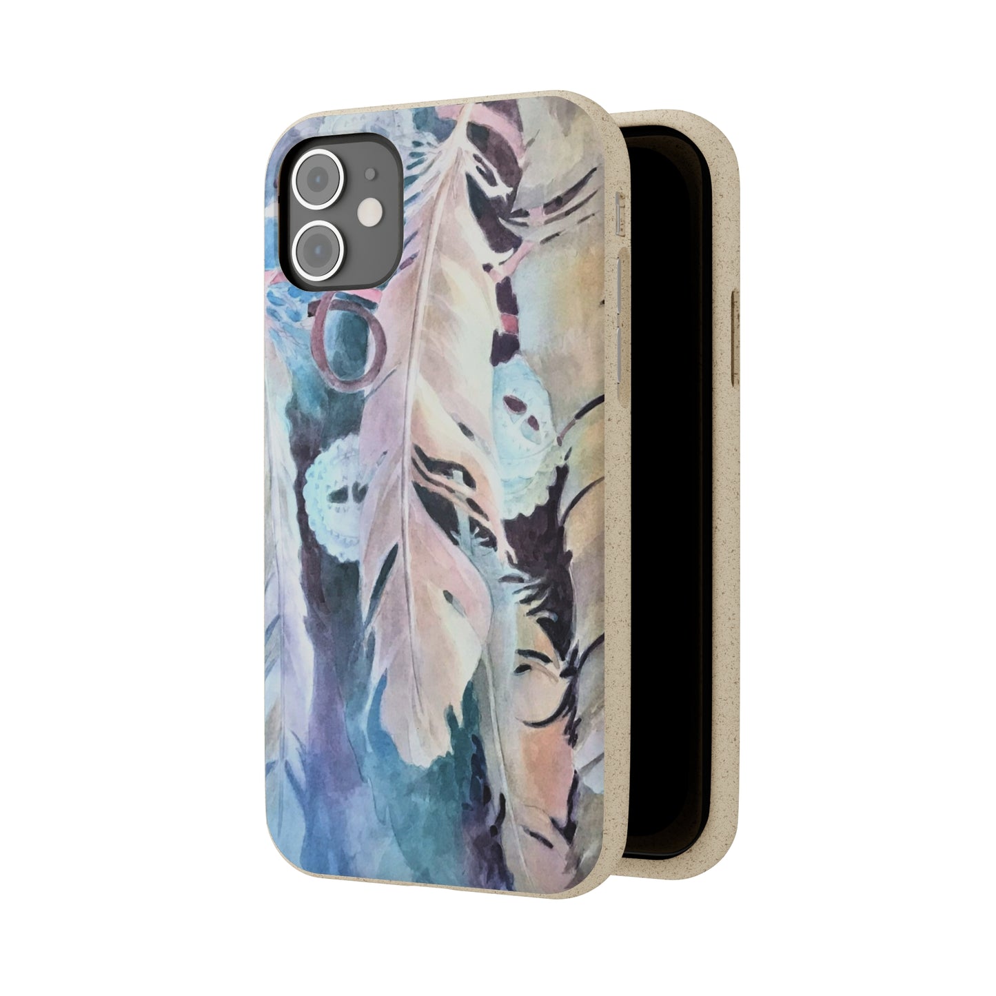 Biodegradable Phone Case with 'Conchos' Watercolor Original Artwork by Barbara Cleary