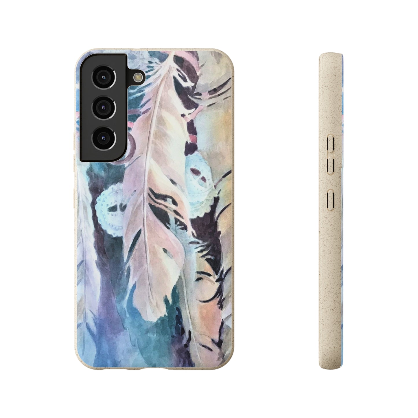 Biodegradable Phone Case with 'Conchos' Watercolor Original Artwork by Barbara Cleary