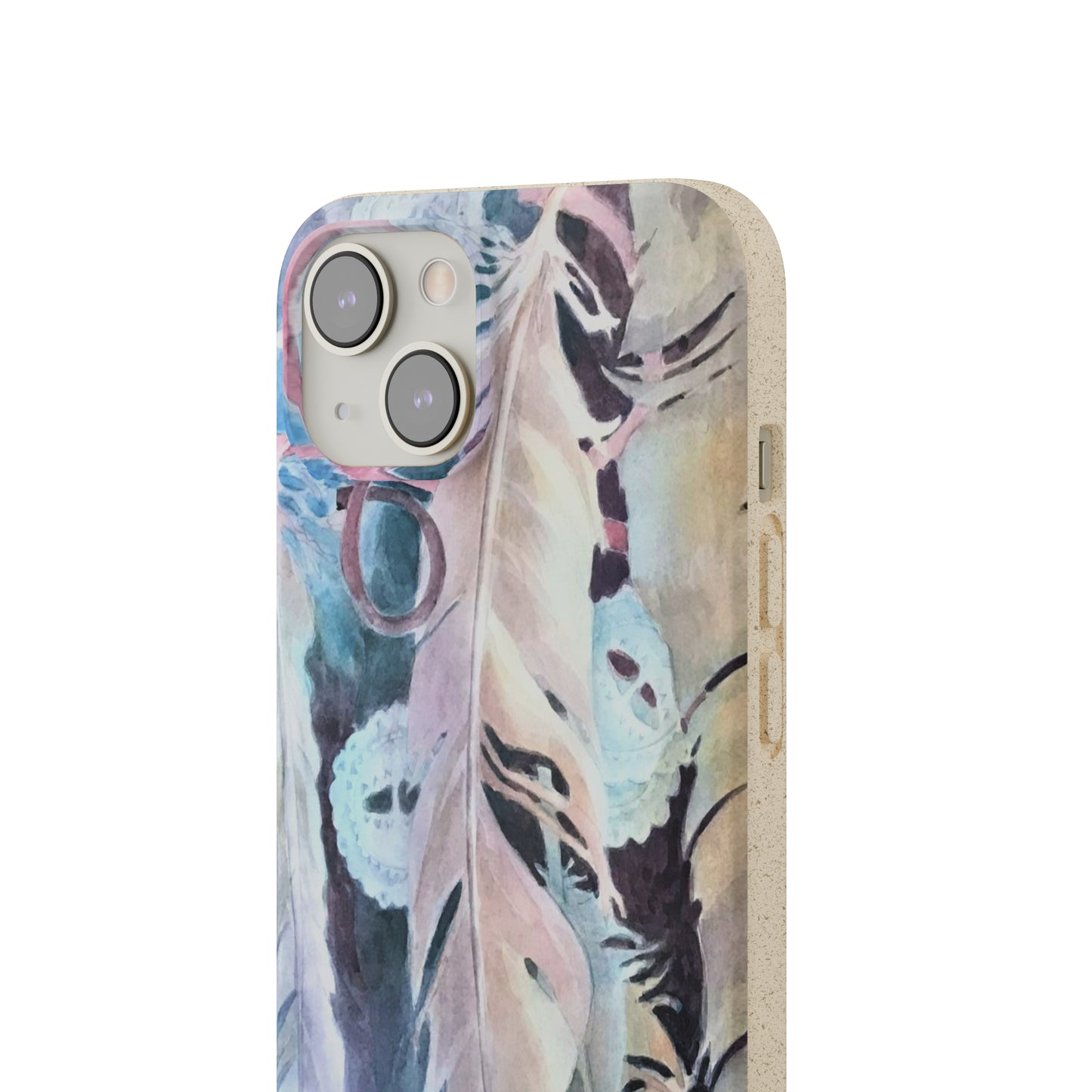 Biodegradable Phone Case with 'Conchos' Watercolor Original Artwork by Barbara Cleary