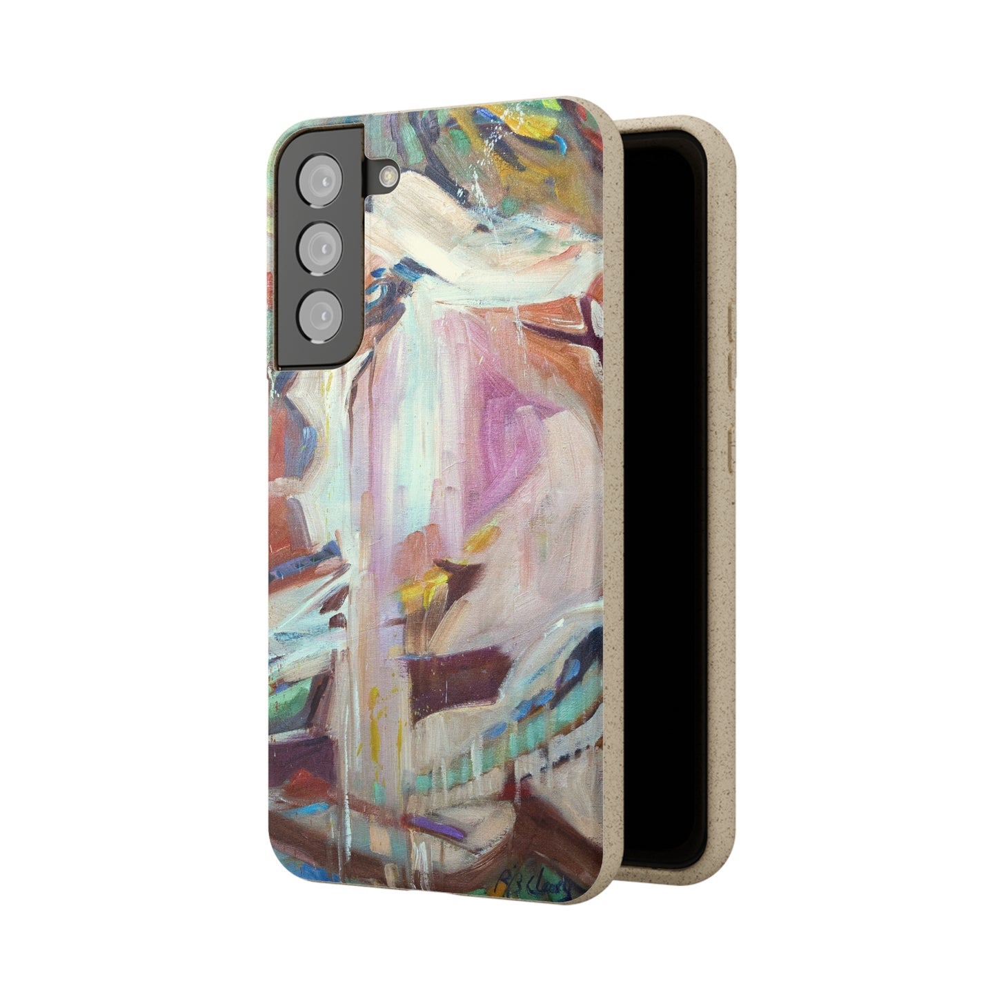 Biodegradable Phone Case with 'All Seasons' Abstract Original Artwork by Barbara Cleary