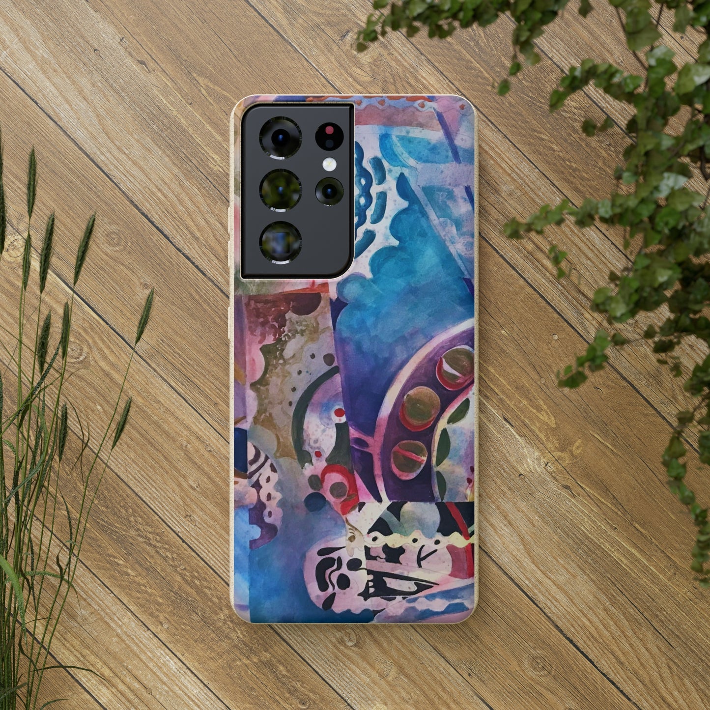 Biodegradable Phone Case with 'Kaleidoscope' Abstract Original Artwork by Barbara Cleary