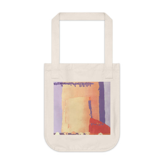 Organic Canvas Tote Bag with 'Spirit of the Southwest' Abstract I Original Artwork by American Artist Barbara Cleary