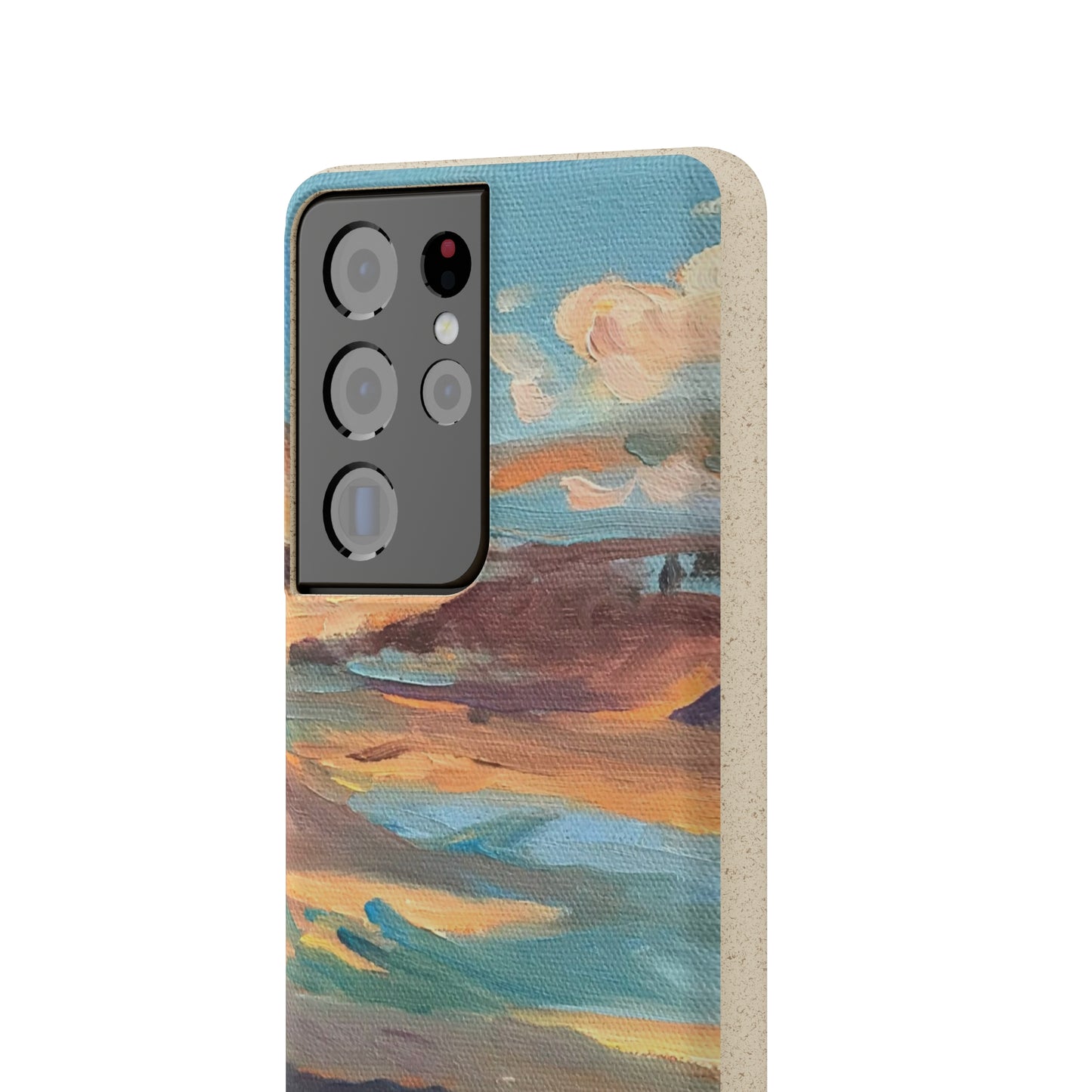 Biodegradable Phone Case with 'Fall Sky' Landscape Original Artwork by Barbara Cleary