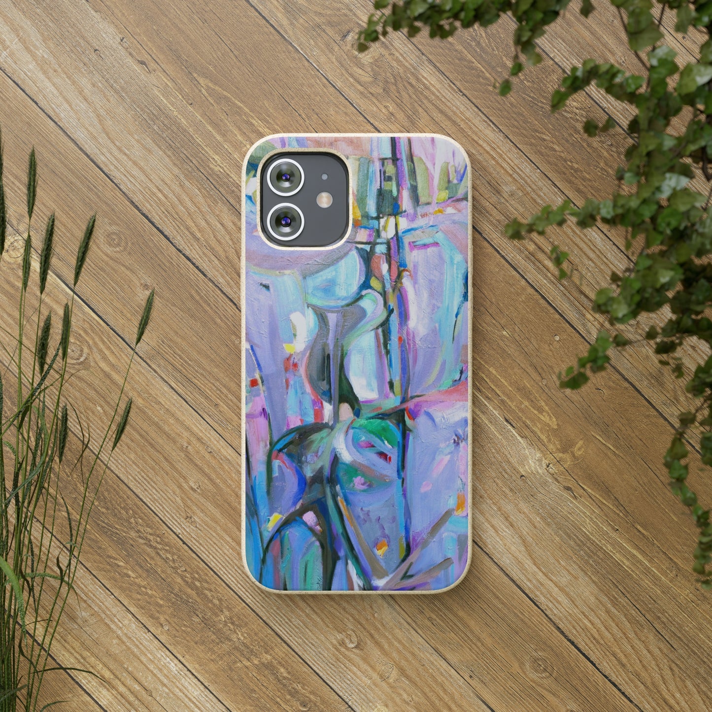 Biodegradable Phone Case with 'Passages' Abstract Original Artwork by Barbara Cleary