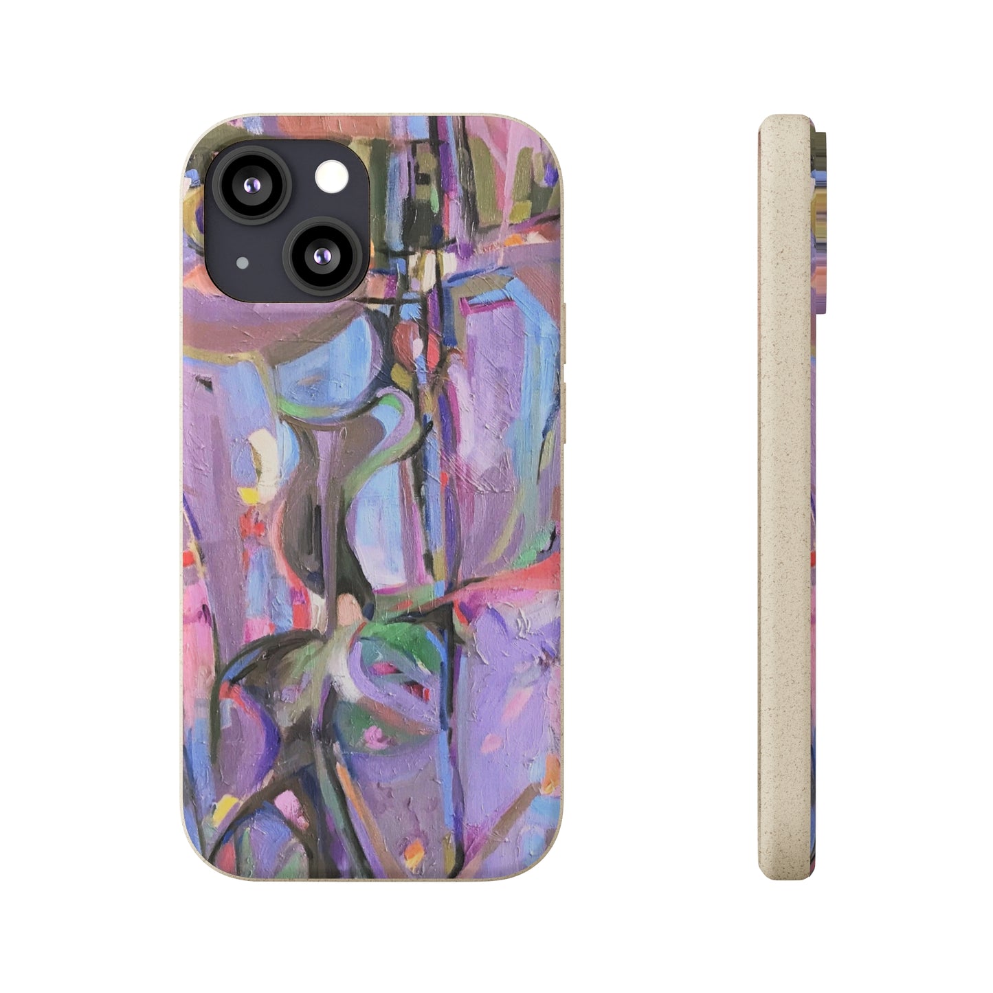 Biodegradable Phone Case with 'Passages' Abstract Original Artwork by Barbara Cleary