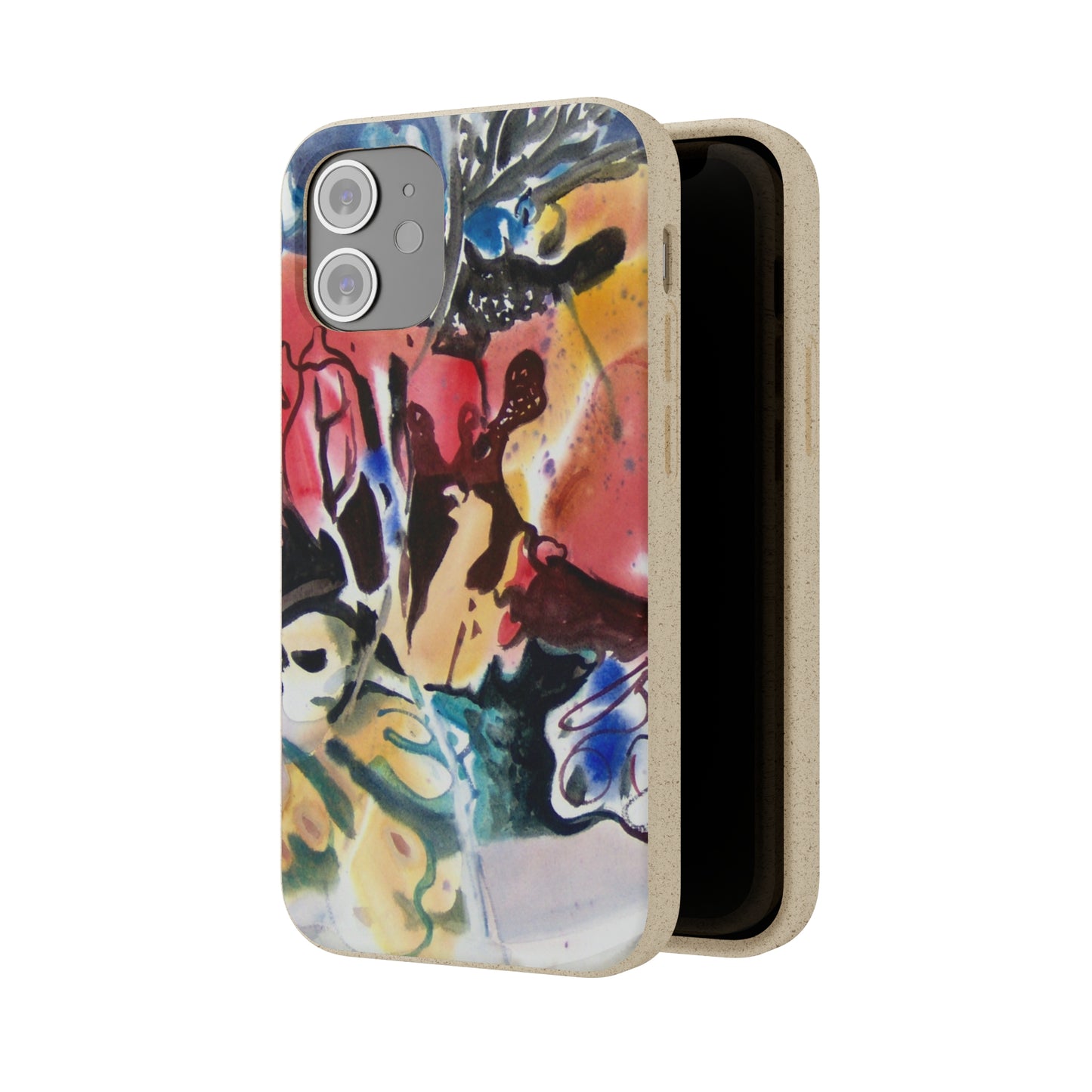 Biodegradable Phone Case with 'Floral Fantasy' Abstract Original Artwork by Barbara Cleary