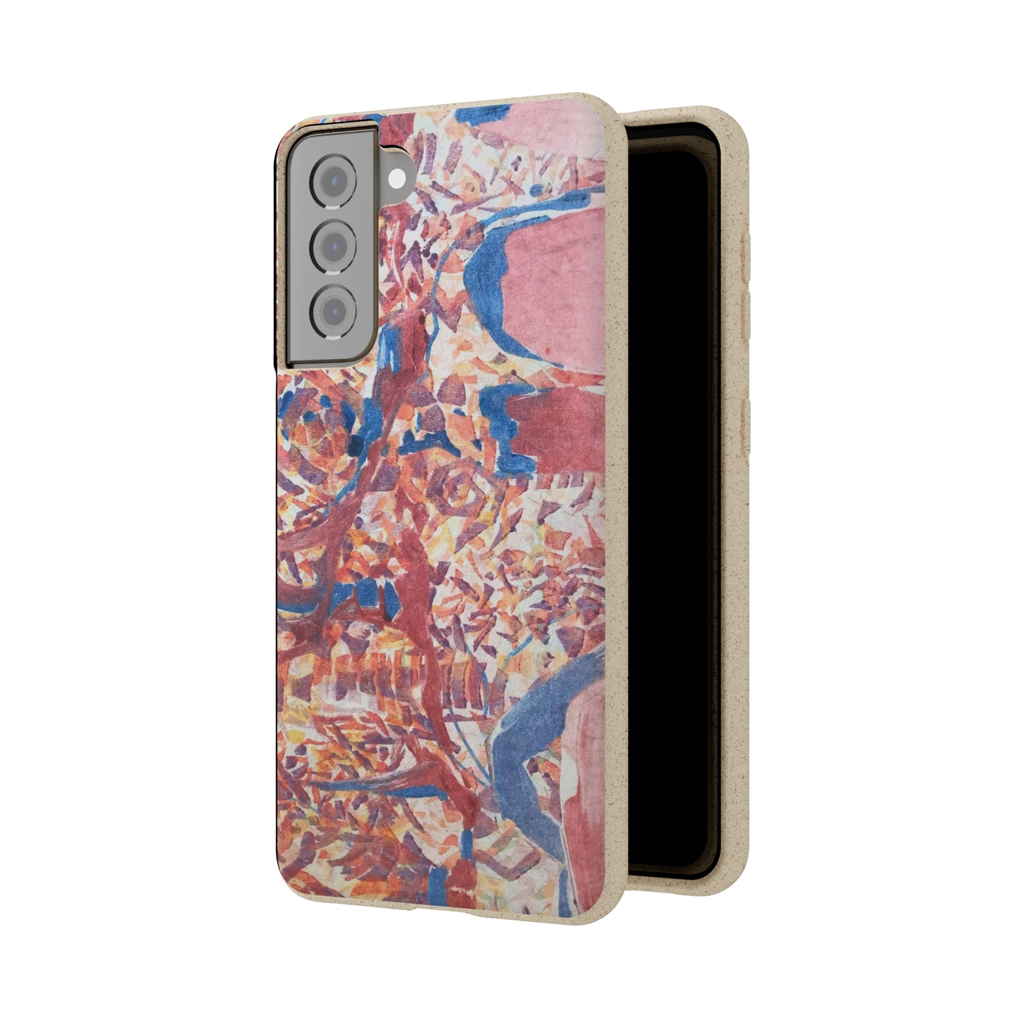 Biodegradable Phone Case with 'Abstract Fusion' Abstract Original Artwork by Barbara Cleary