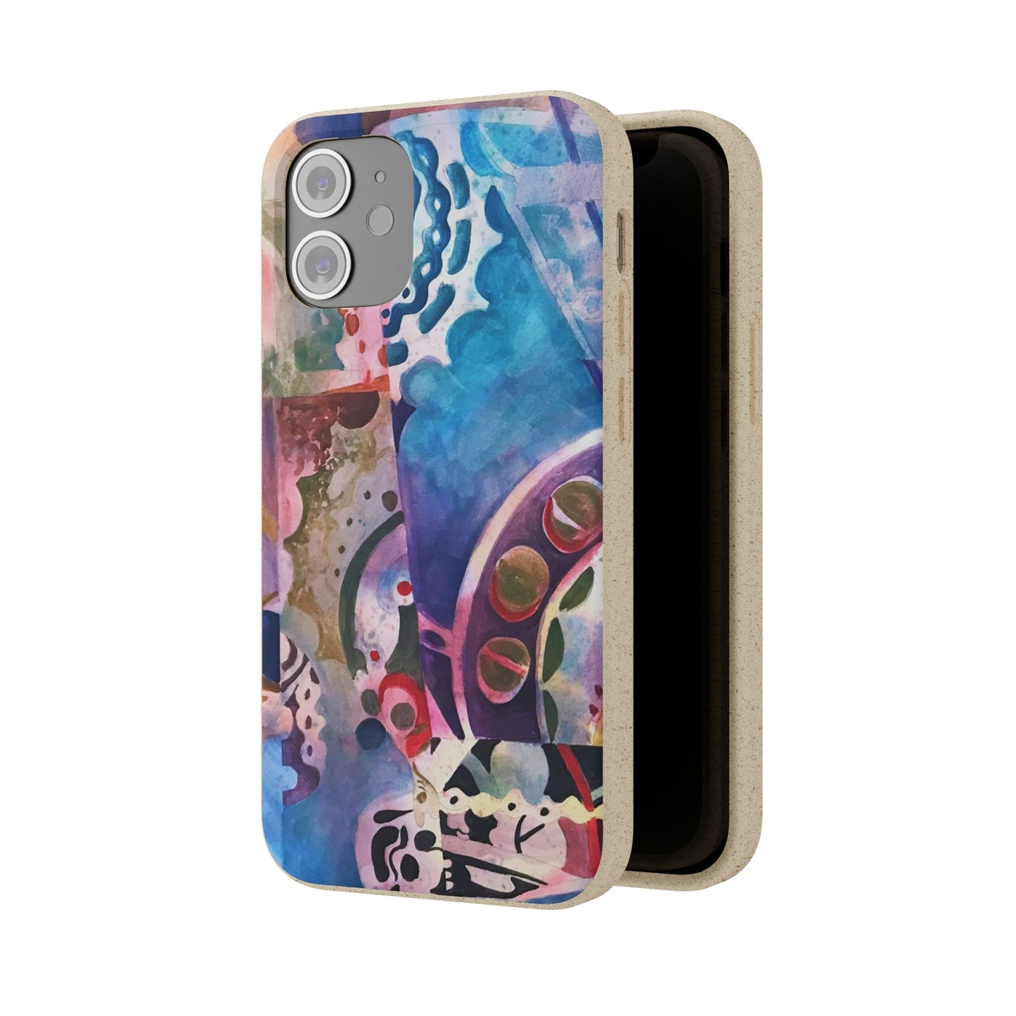 Biodegradable Phone Case with 'Kaleidoscope' Abstract Original Artwork by Barbara Cleary