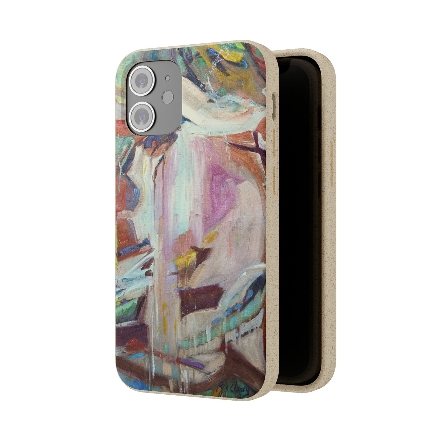 Biodegradable Phone Case with 'All Seasons' Abstract Original Artwork by Barbara Cleary