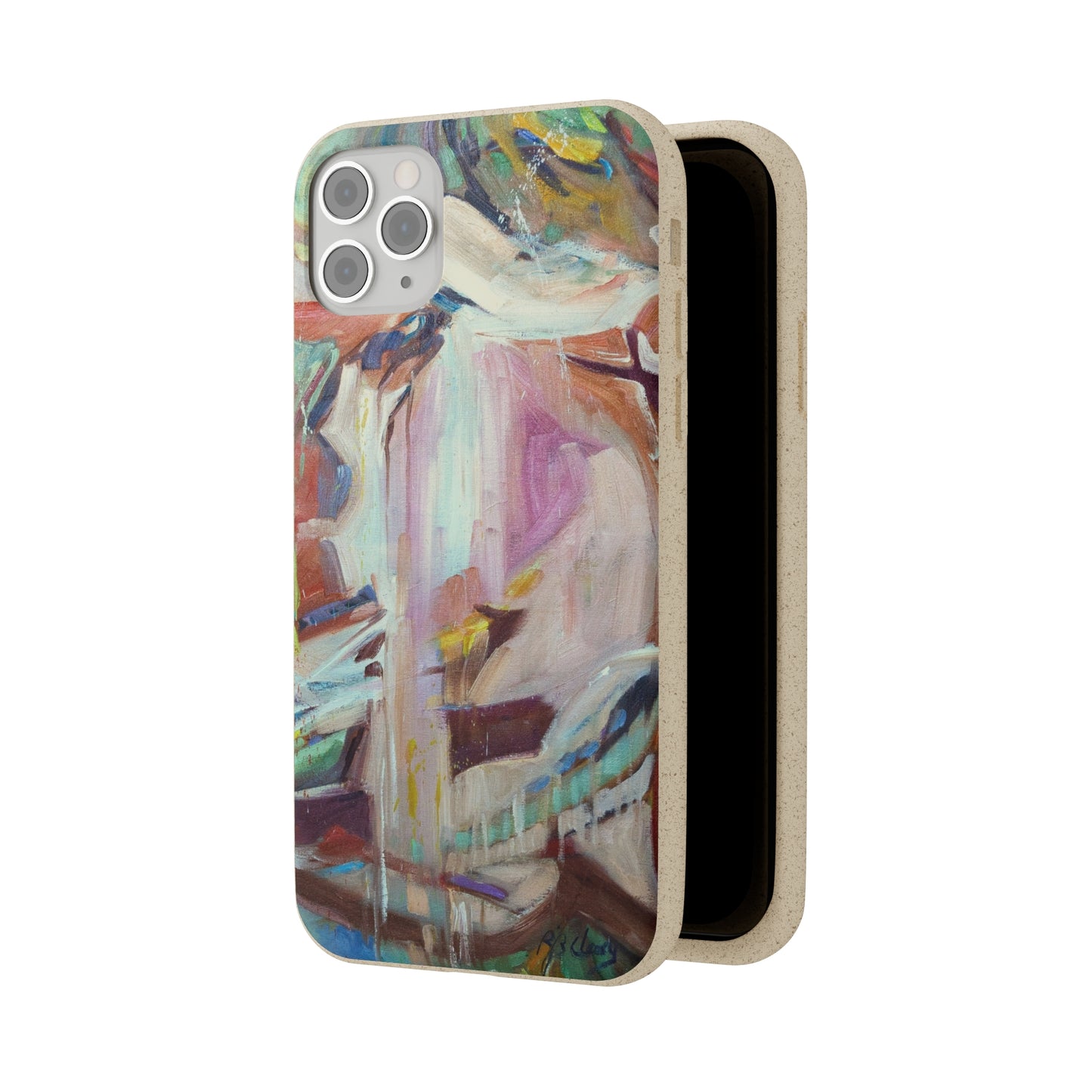 Biodegradable Phone Case with 'All Seasons' Abstract Original Artwork by Barbara Cleary