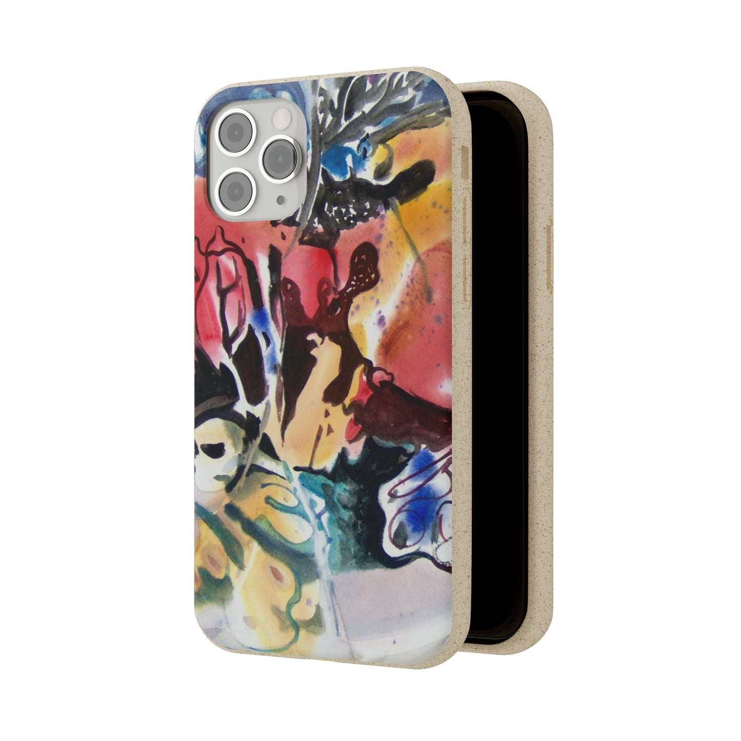 Biodegradable Phone Case with 'Floral Fantasy' Abstract Original Artwork by Barbara Cleary