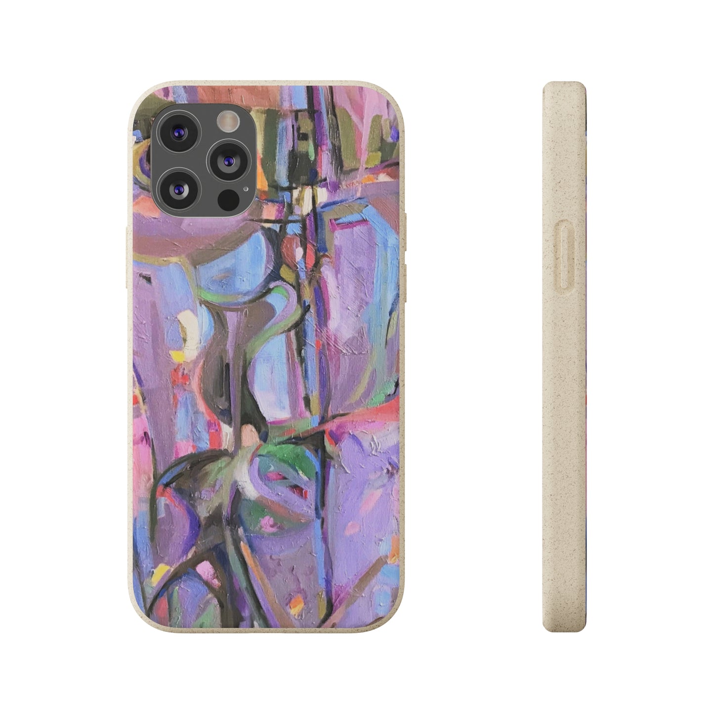 Biodegradable Phone Case with 'Passages' Abstract Original Artwork by Barbara Cleary