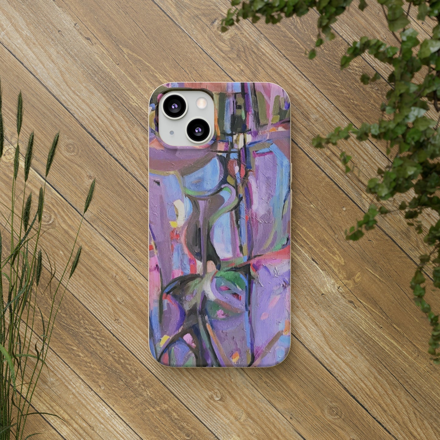 Biodegradable Phone Case with 'Passages' Abstract Original Artwork by Barbara Cleary