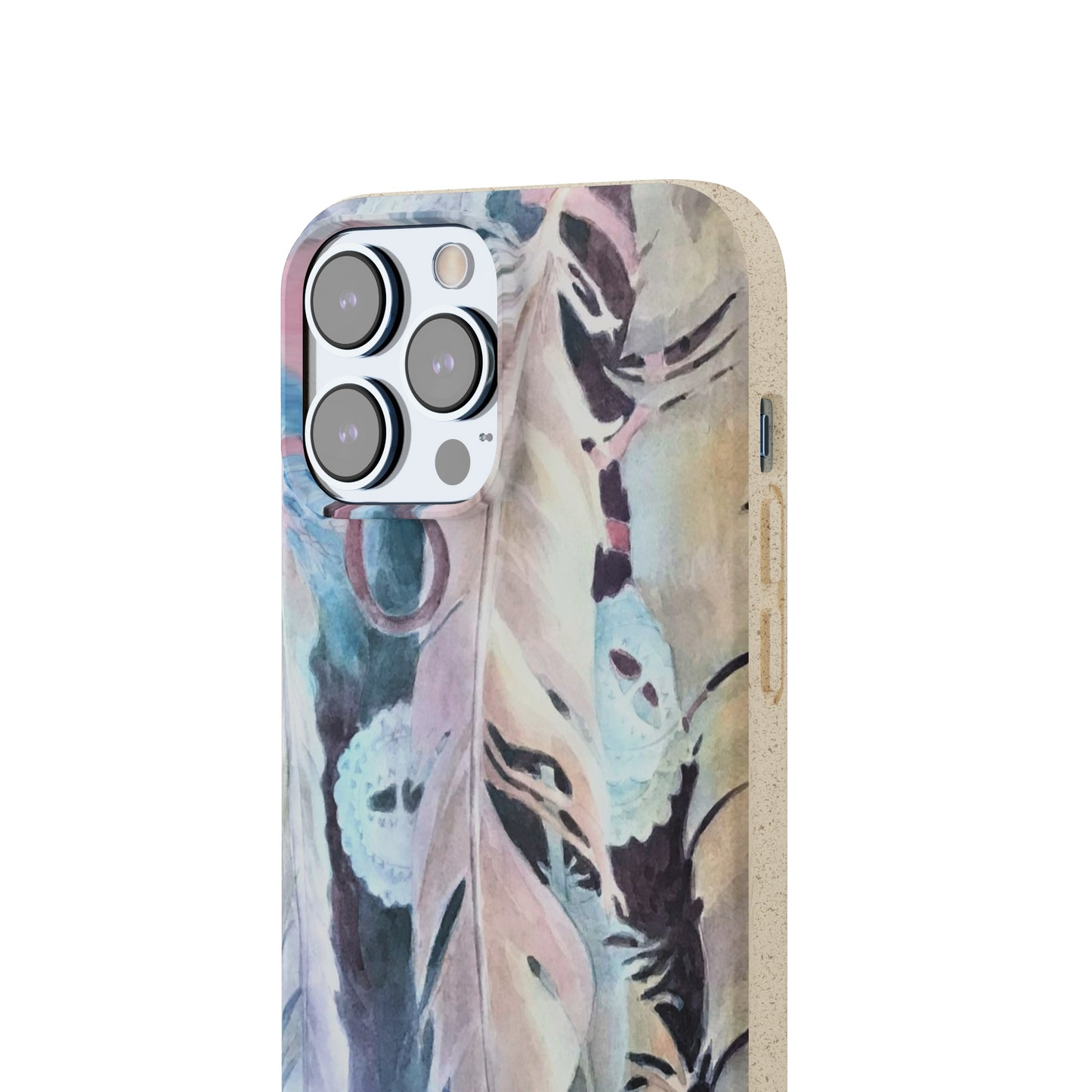 Biodegradable Phone Case with 'Conchos' Watercolor Original Artwork by Barbara Cleary