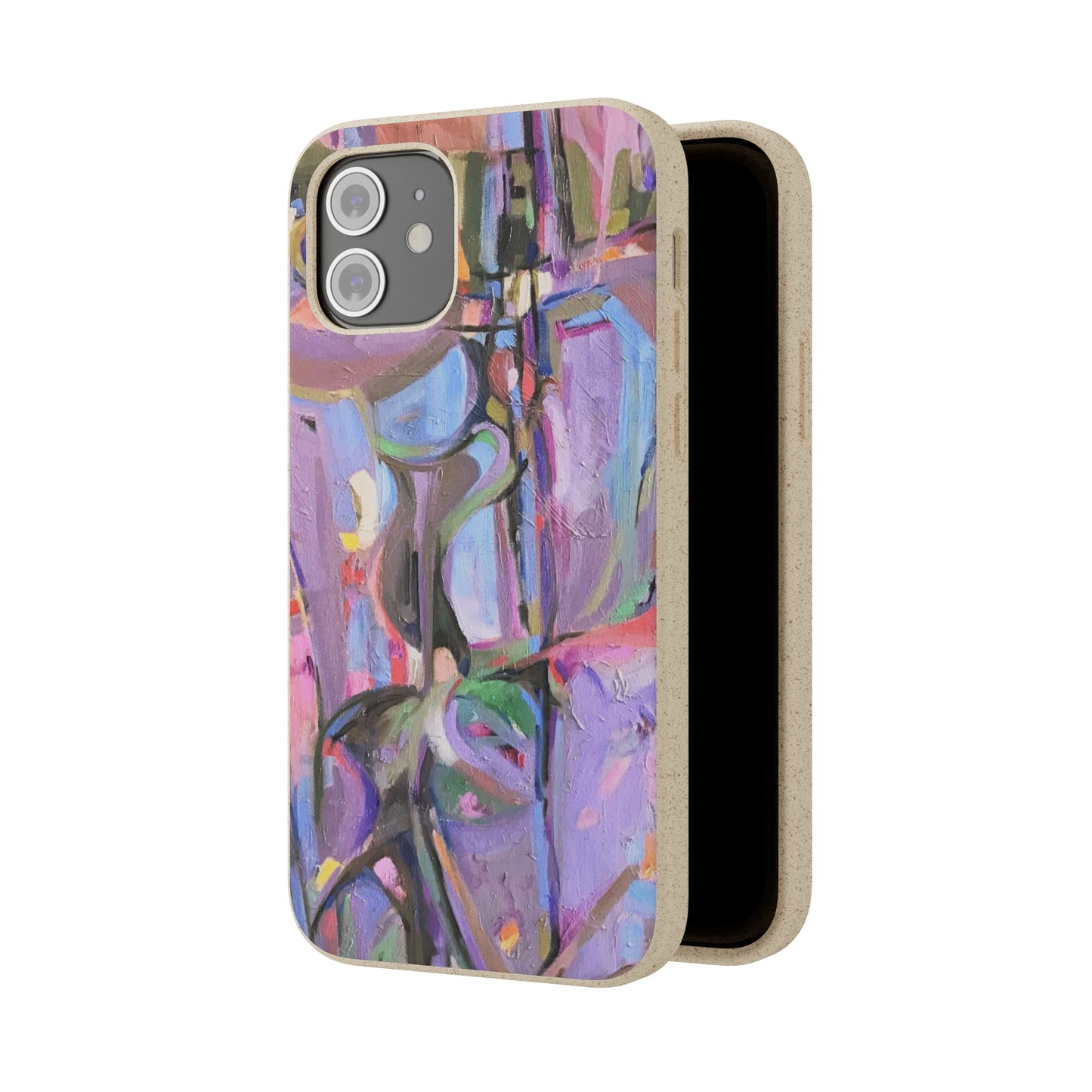 Biodegradable Phone Case with 'Passages' Abstract Original Artwork by Barbara Cleary