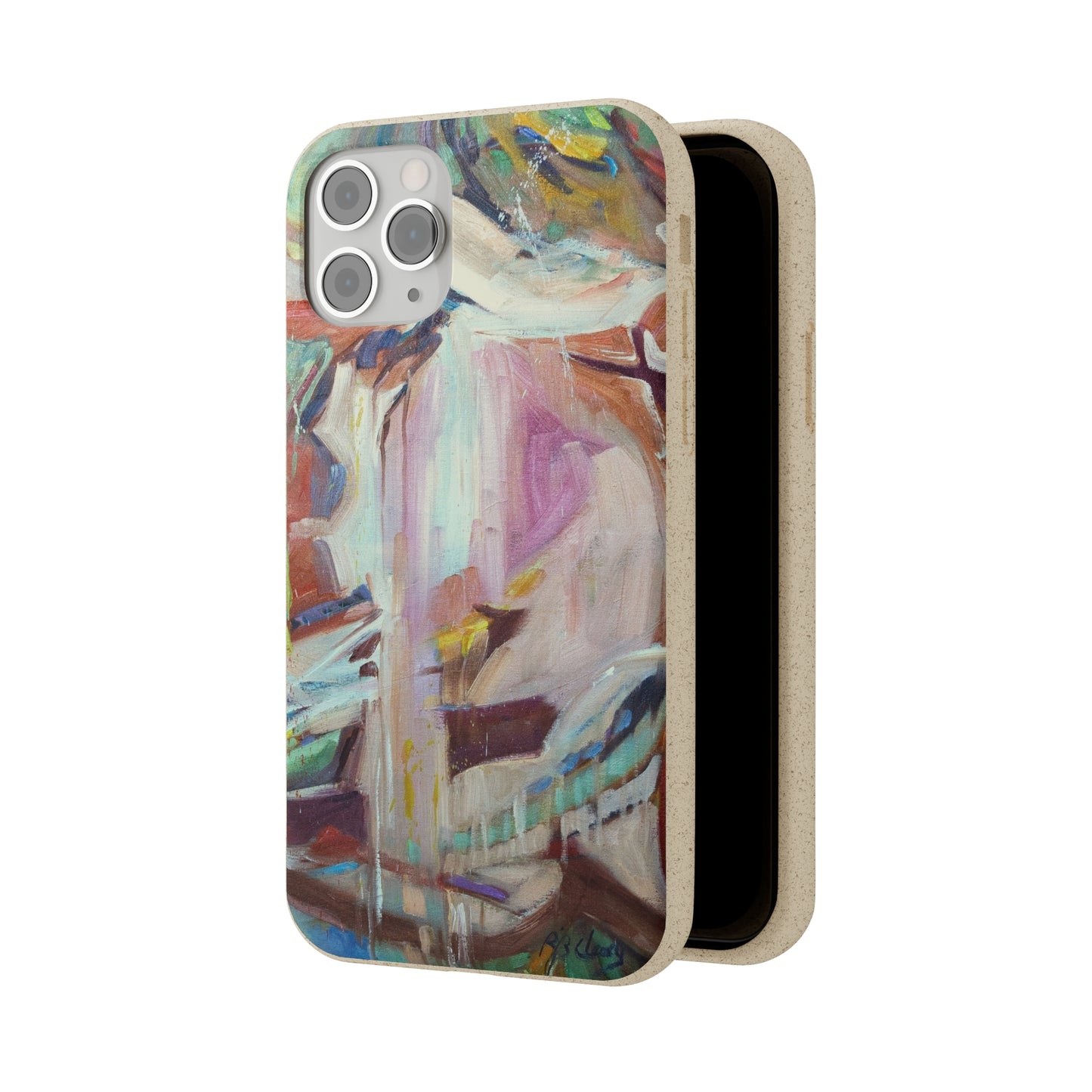 Biodegradable Phone Case with 'All Seasons' Abstract Original Artwork by Barbara Cleary