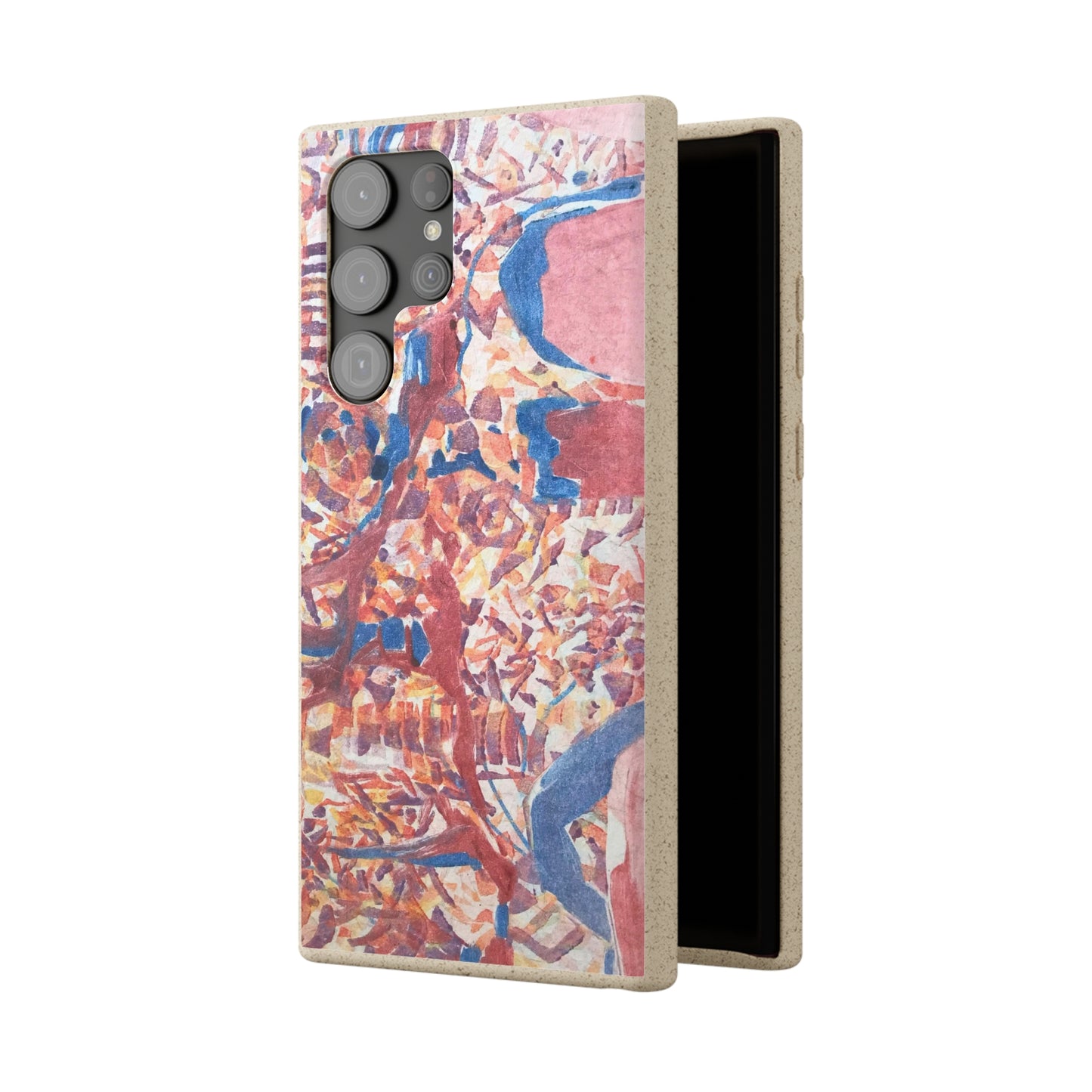 Biodegradable Phone Case with 'Abstract Fusion' Abstract Original Artwork by Barbara Cleary