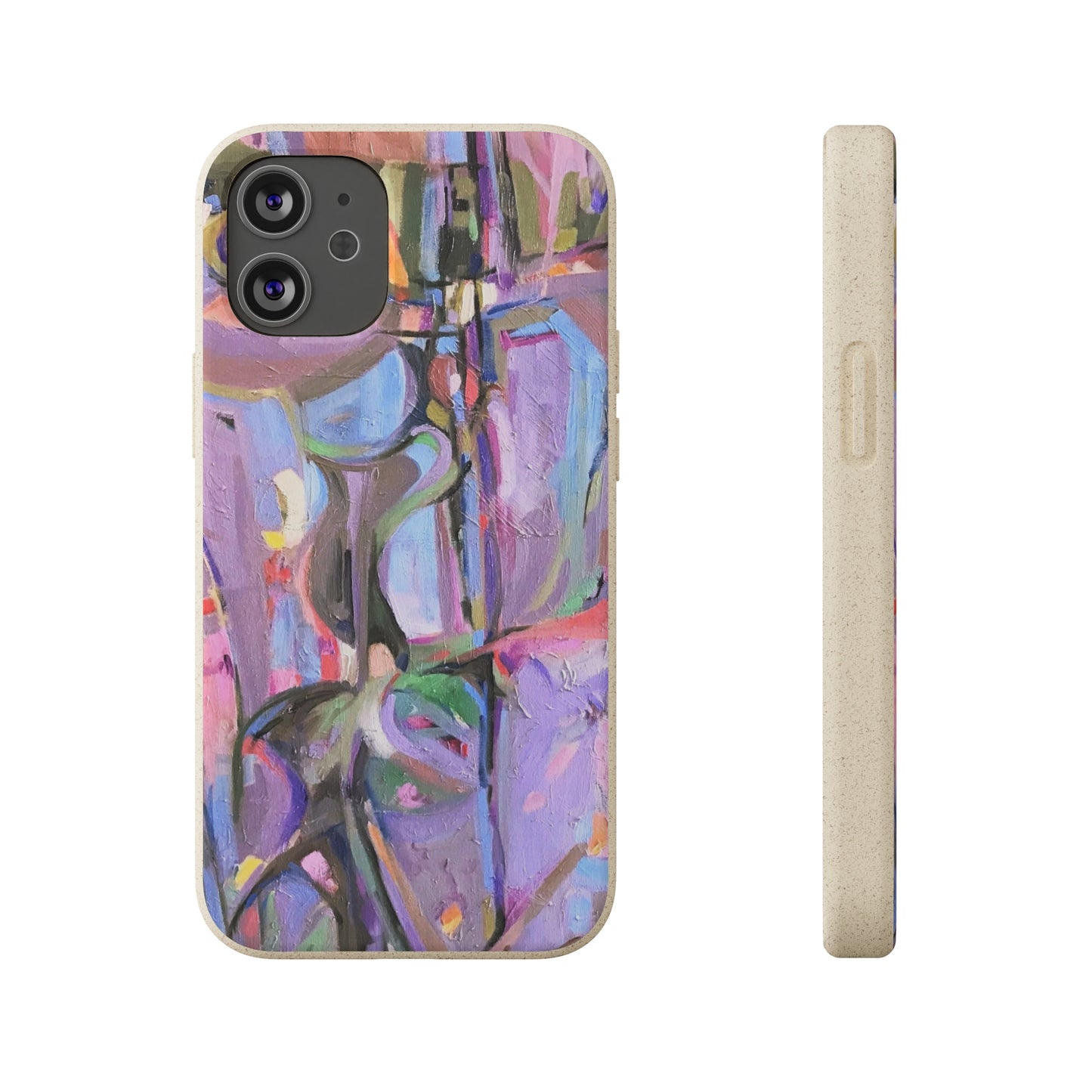 Biodegradable Phone Case with 'Passages' Abstract Original Artwork by Barbara Cleary