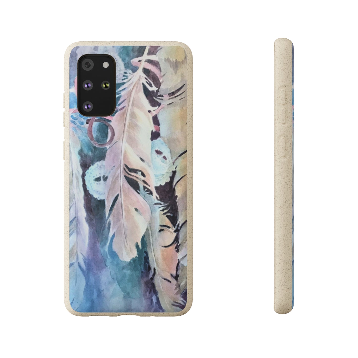 Biodegradable Phone Case with 'Conchos' Watercolor Original Artwork by Barbara Cleary