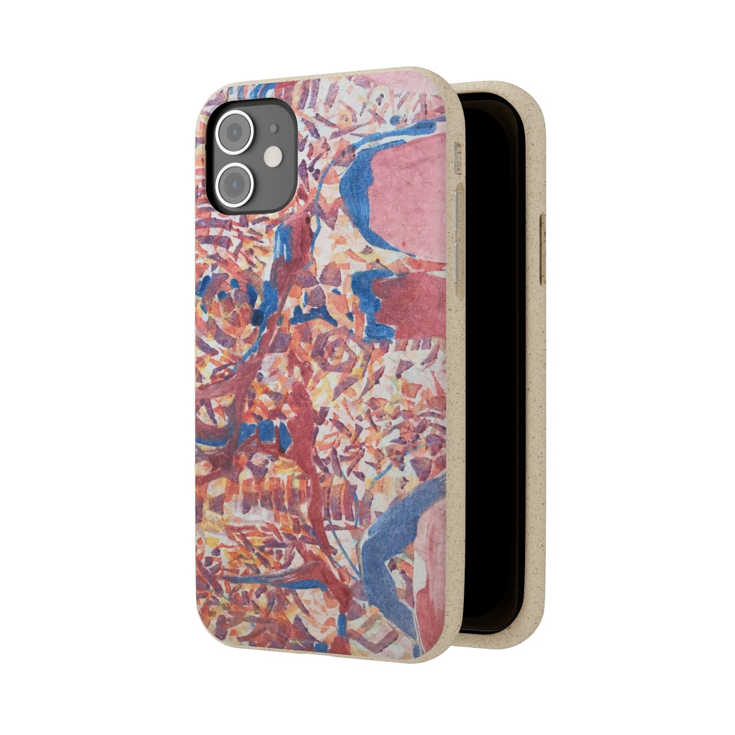 Biodegradable Phone Case with 'Abstract Fusion' Abstract Original Artwork by Barbara Cleary