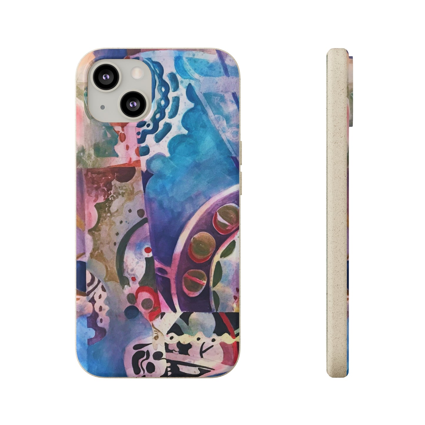 Biodegradable Phone Case with 'Kaleidoscope' Abstract Original Artwork by Barbara Cleary