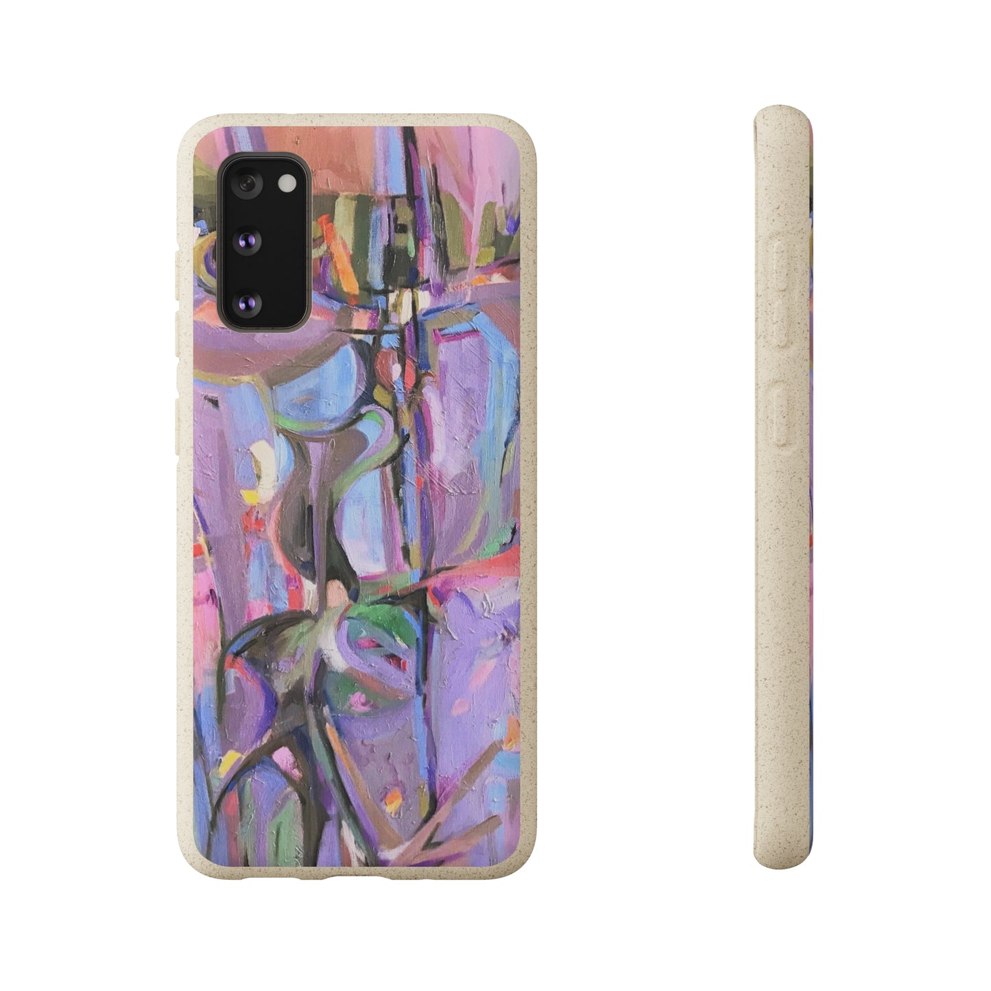 Biodegradable Phone Case with 'Passages' Abstract Original Artwork by Barbara Cleary