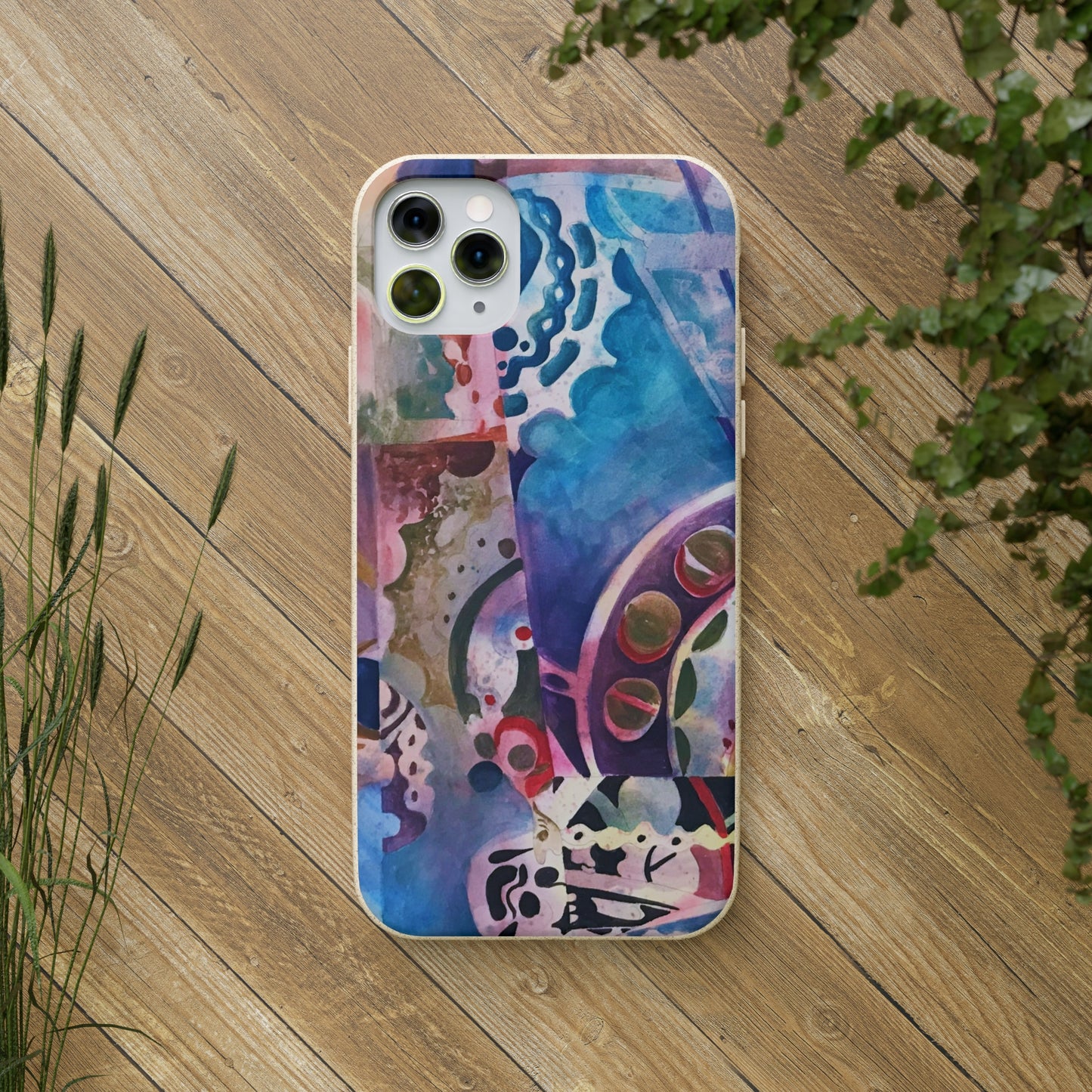 Biodegradable Phone Case with 'Kaleidoscope' Abstract Original Artwork by Barbara Cleary