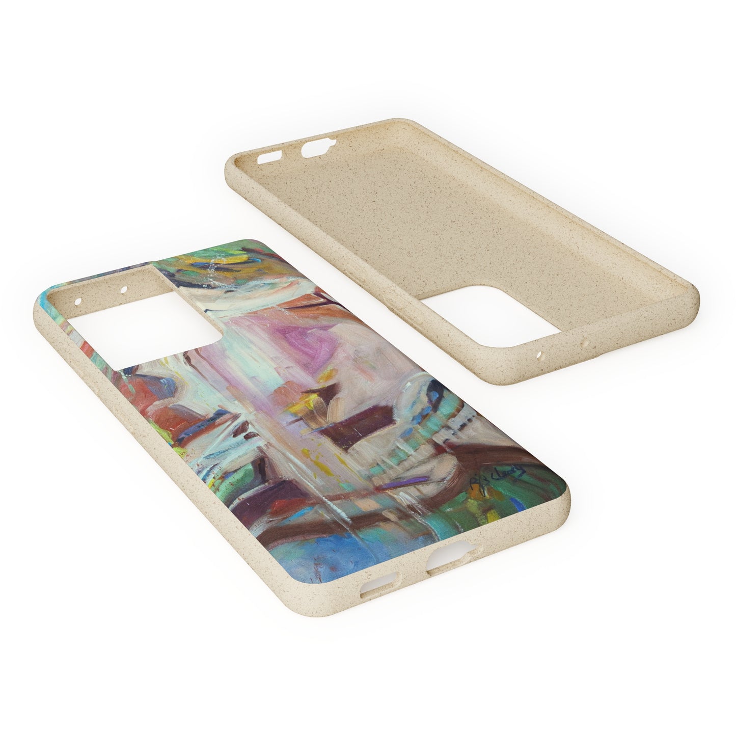 Biodegradable Phone Case with 'All Seasons' Abstract Original Artwork by Barbara Cleary