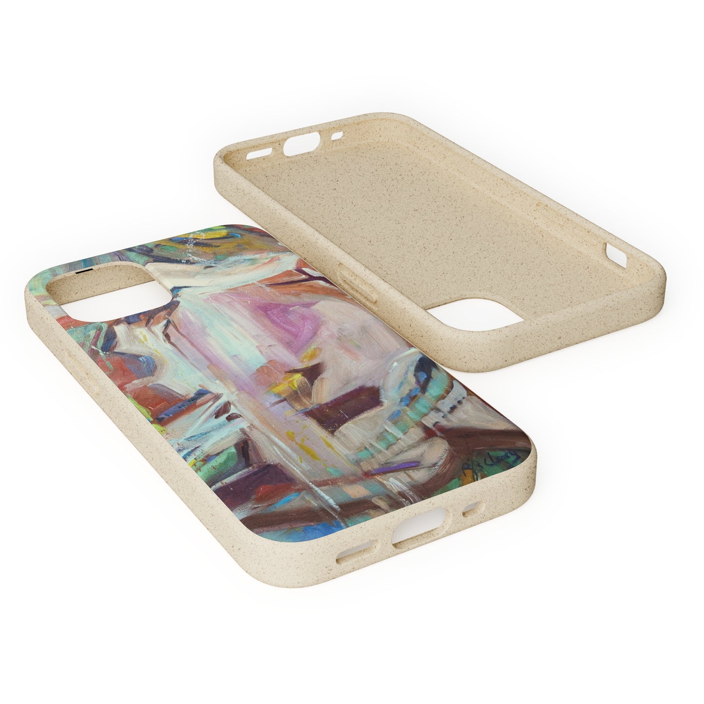 Biodegradable Phone Case with 'All Seasons' Abstract Original Artwork by Barbara Cleary