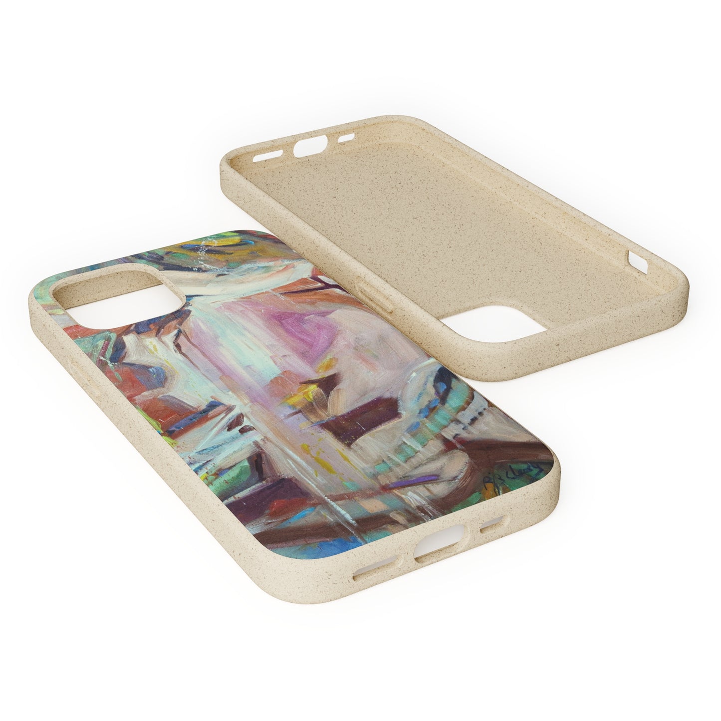 Biodegradable Phone Case with 'All Seasons' Abstract Original Artwork by Barbara Cleary