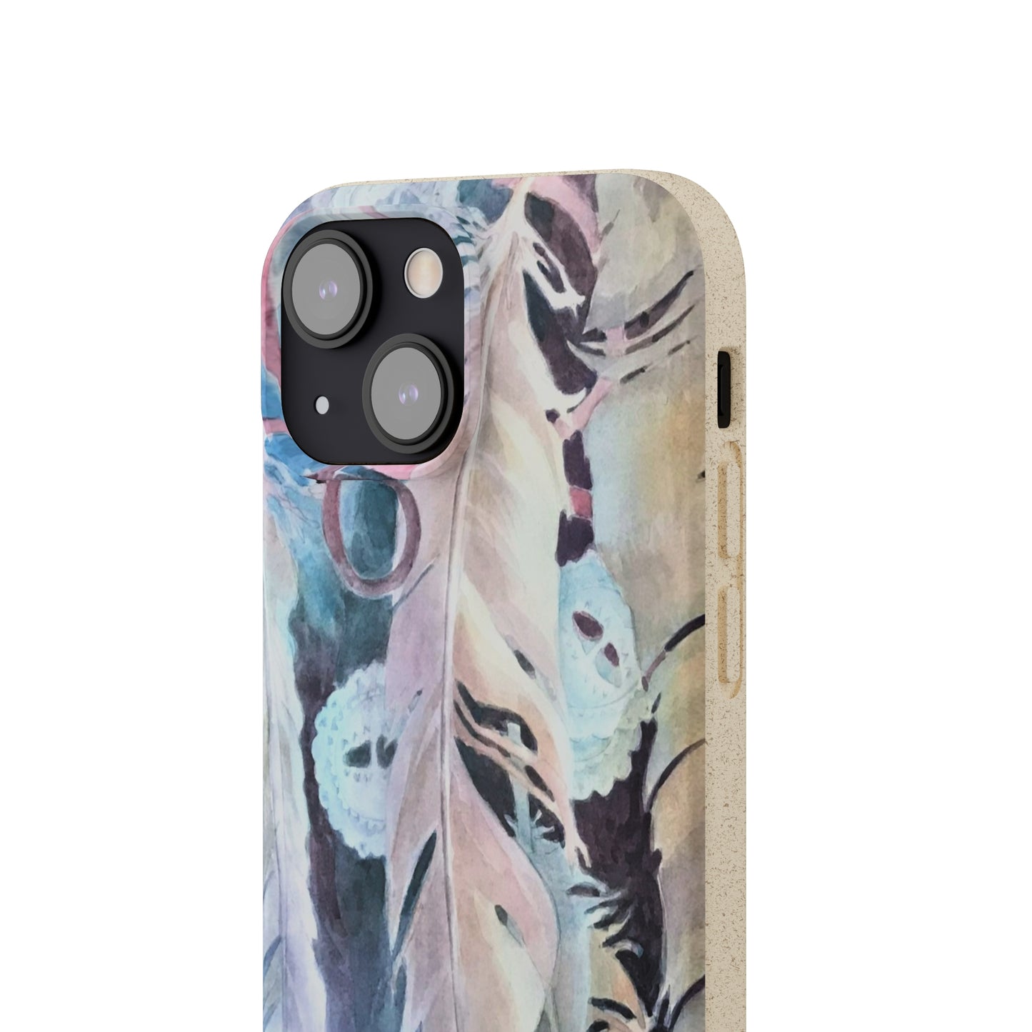 Biodegradable Phone Case with 'Conchos' Watercolor Original Artwork by Barbara Cleary